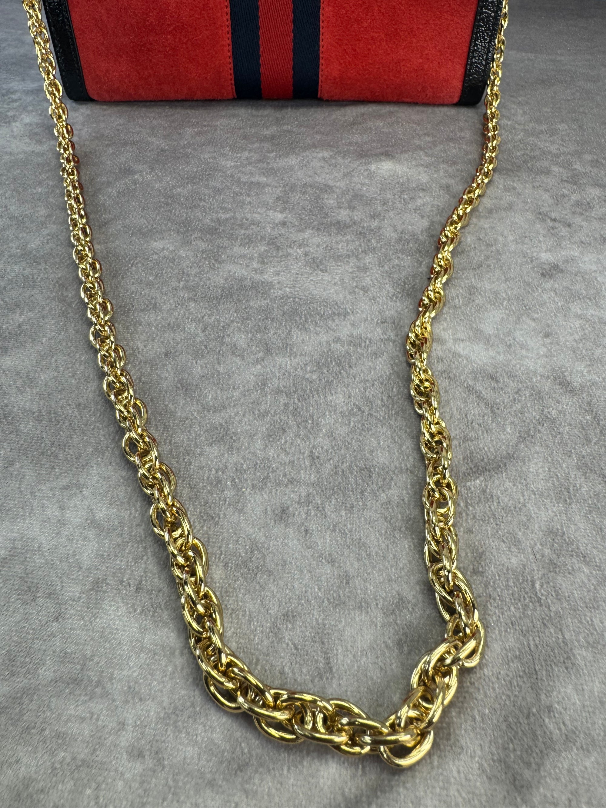 Gucci Suede Web Small Ophidia Chain Bag