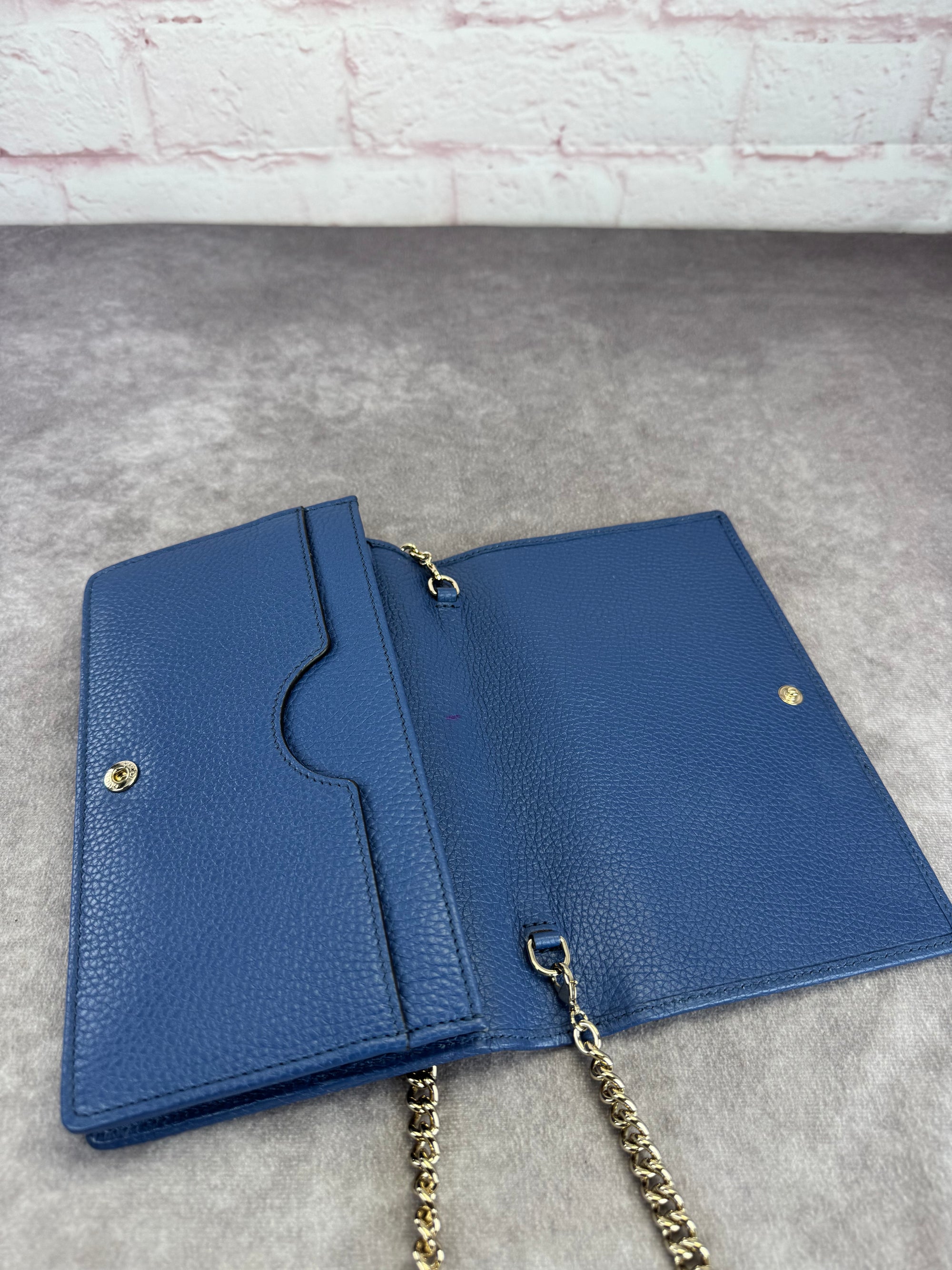 Gucci Soho Leather Wallet on a Chain Bag