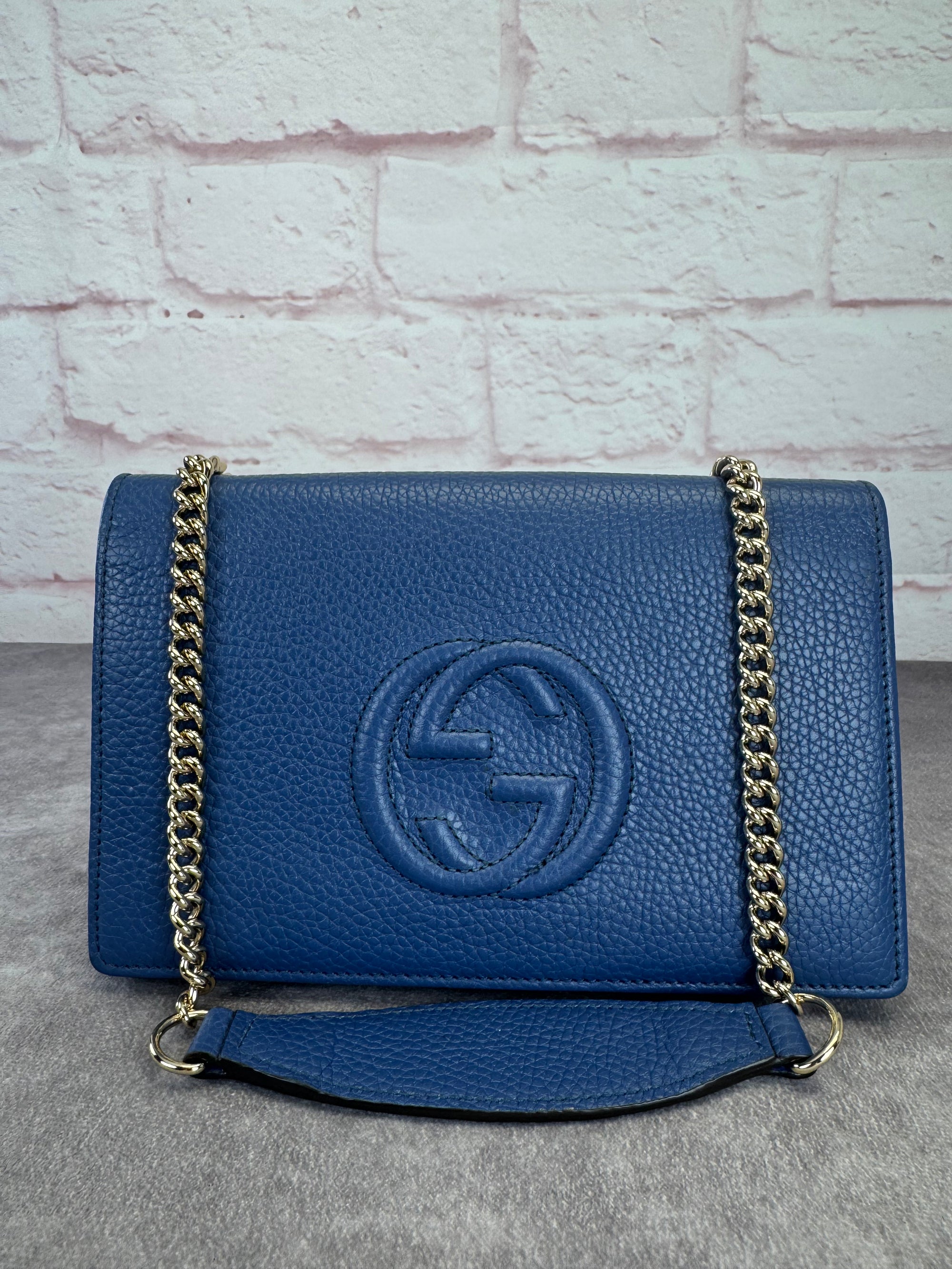 Gucci Soho Leather Wallet on a Chain Bag