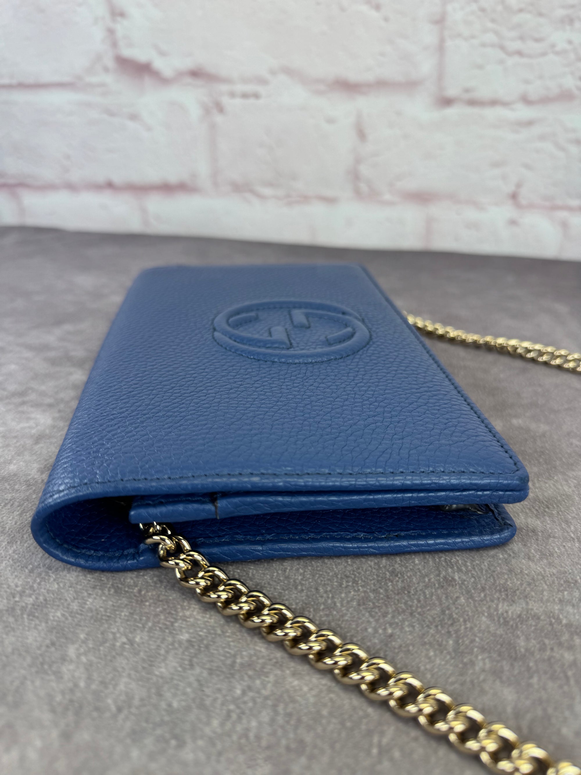 Gucci Soho Leather Wallet on a Chain Bag