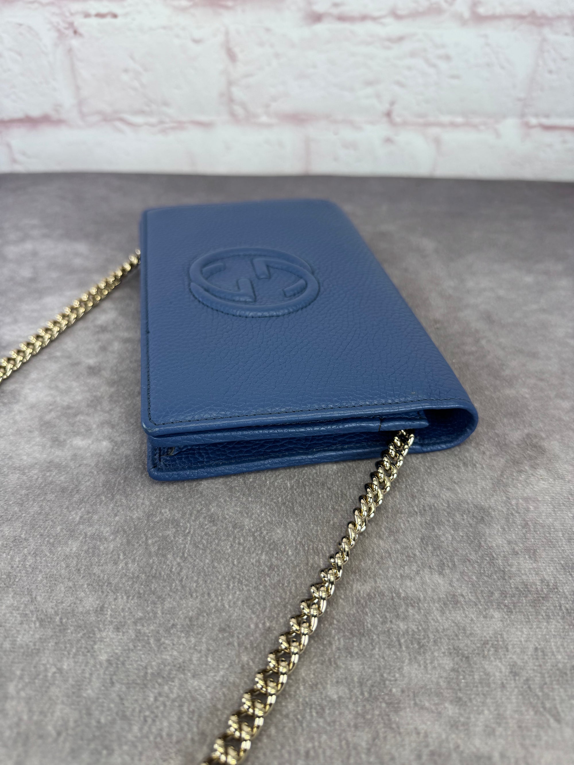 Gucci Soho Leather Wallet on a Chain Bag