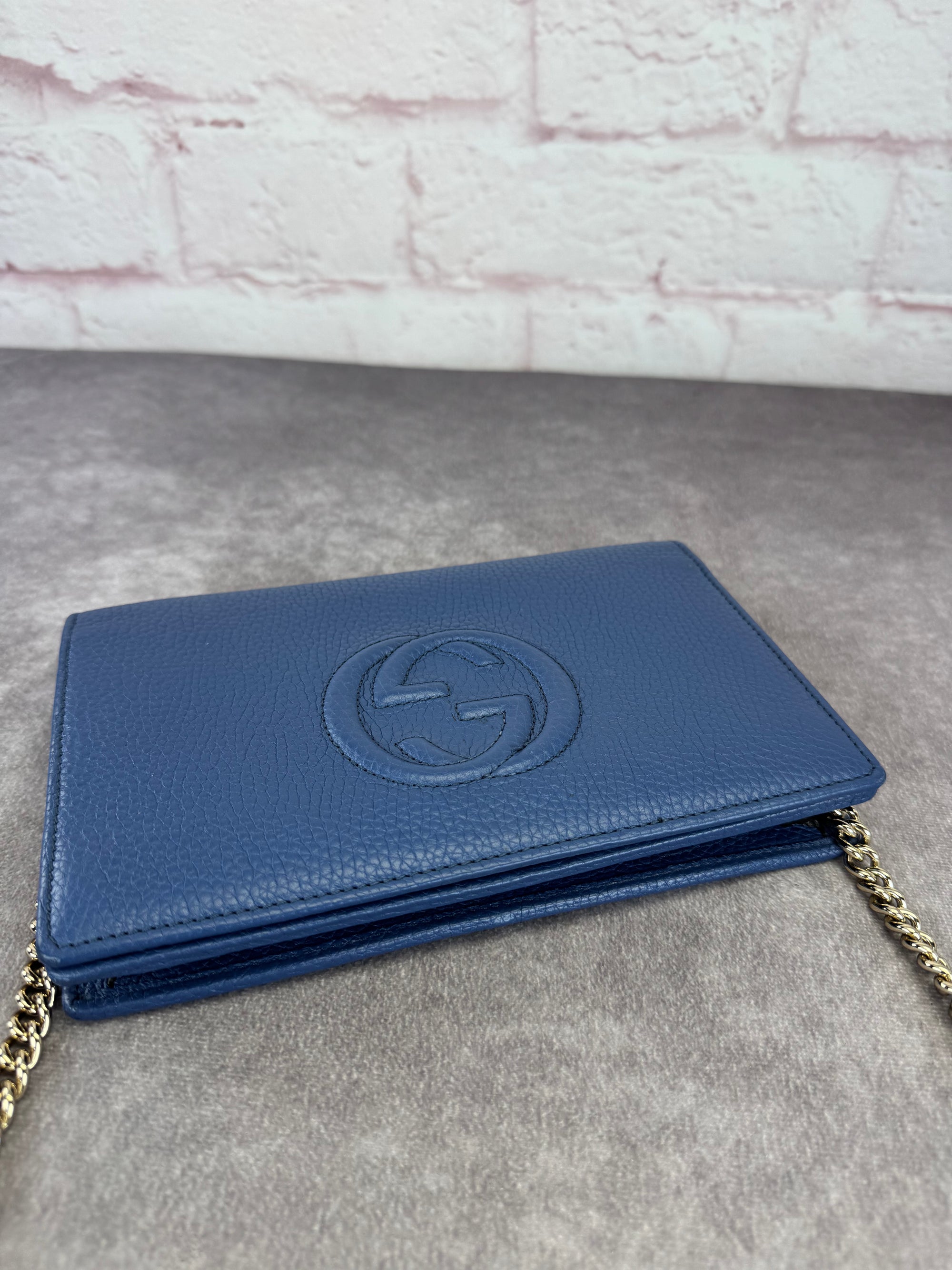 Gucci Soho Leather Wallet on a Chain Bag
