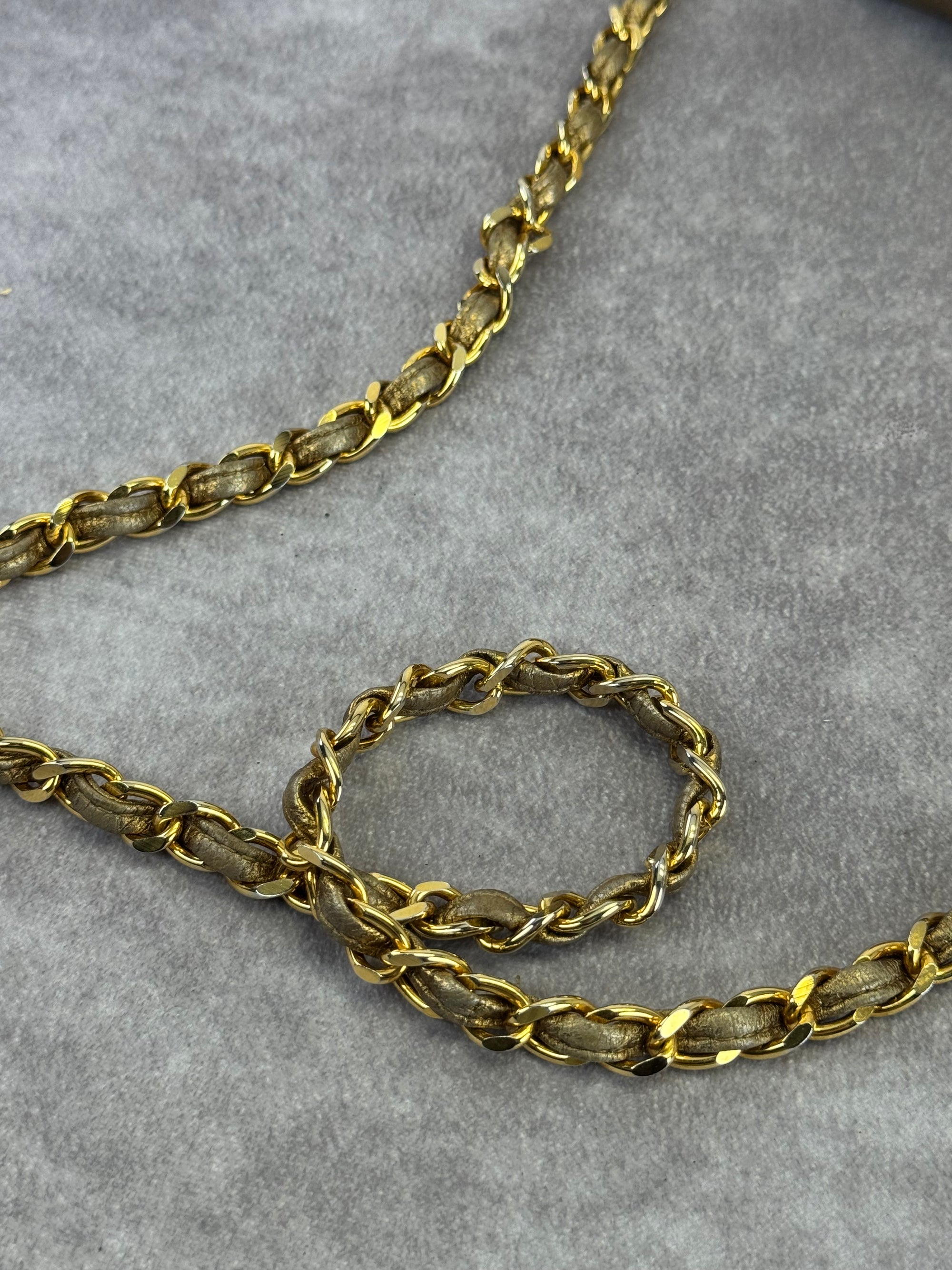 Chanel Metallic Lambskin PVC Tassel Camera Case