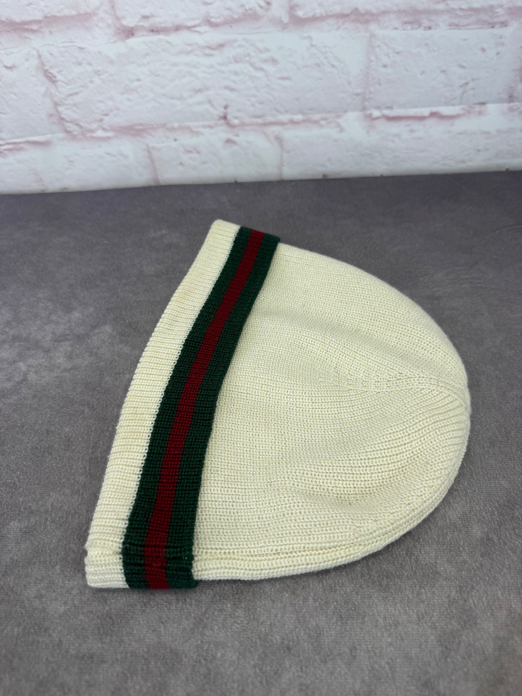 Gucci Knit Wool Silk Web Beanie