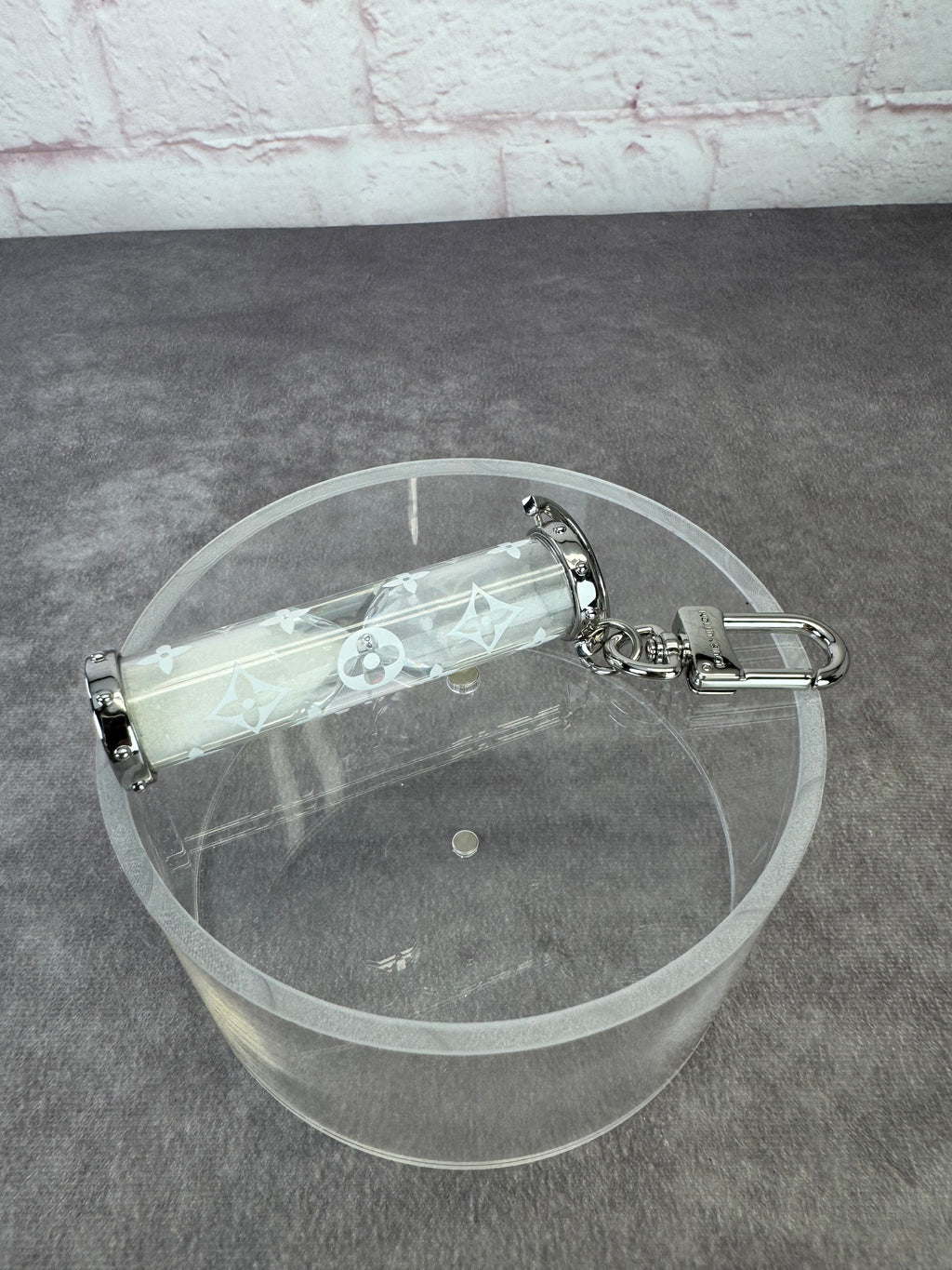 Louis Vuitton VIP Clear Monogram Hourglass Bag Charm