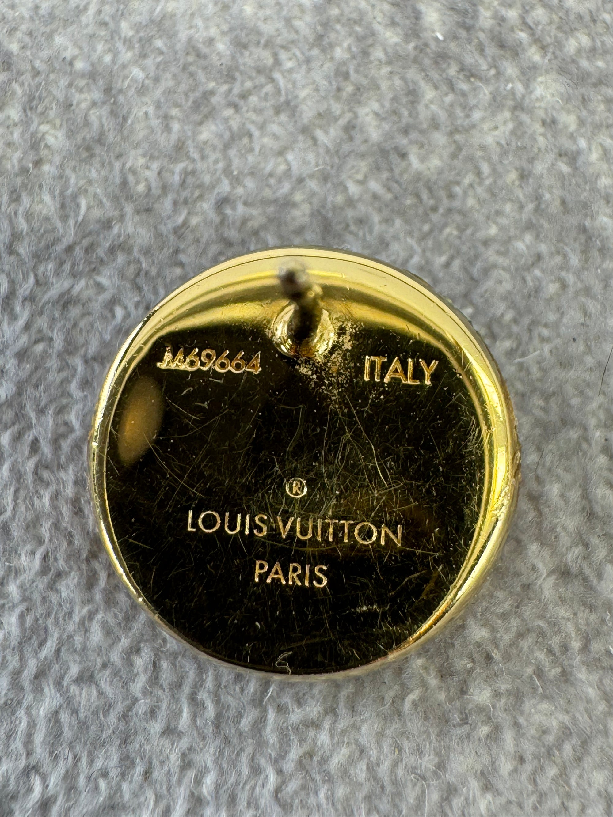 Louis Vuitton L to V Stud Earrings
