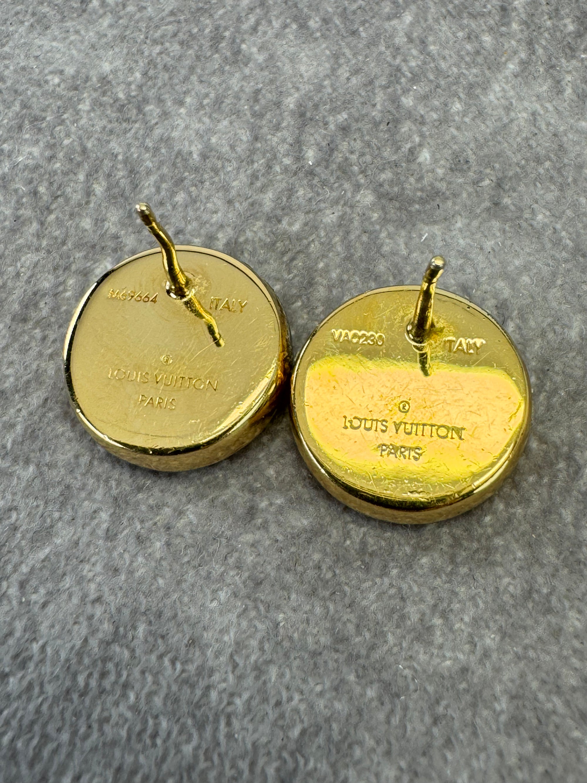 Louis Vuitton L to V Stud Earrings