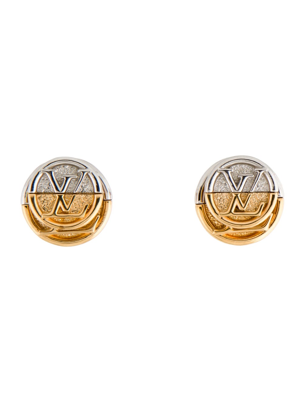 Louis Vuitton L to V Stud Earrings