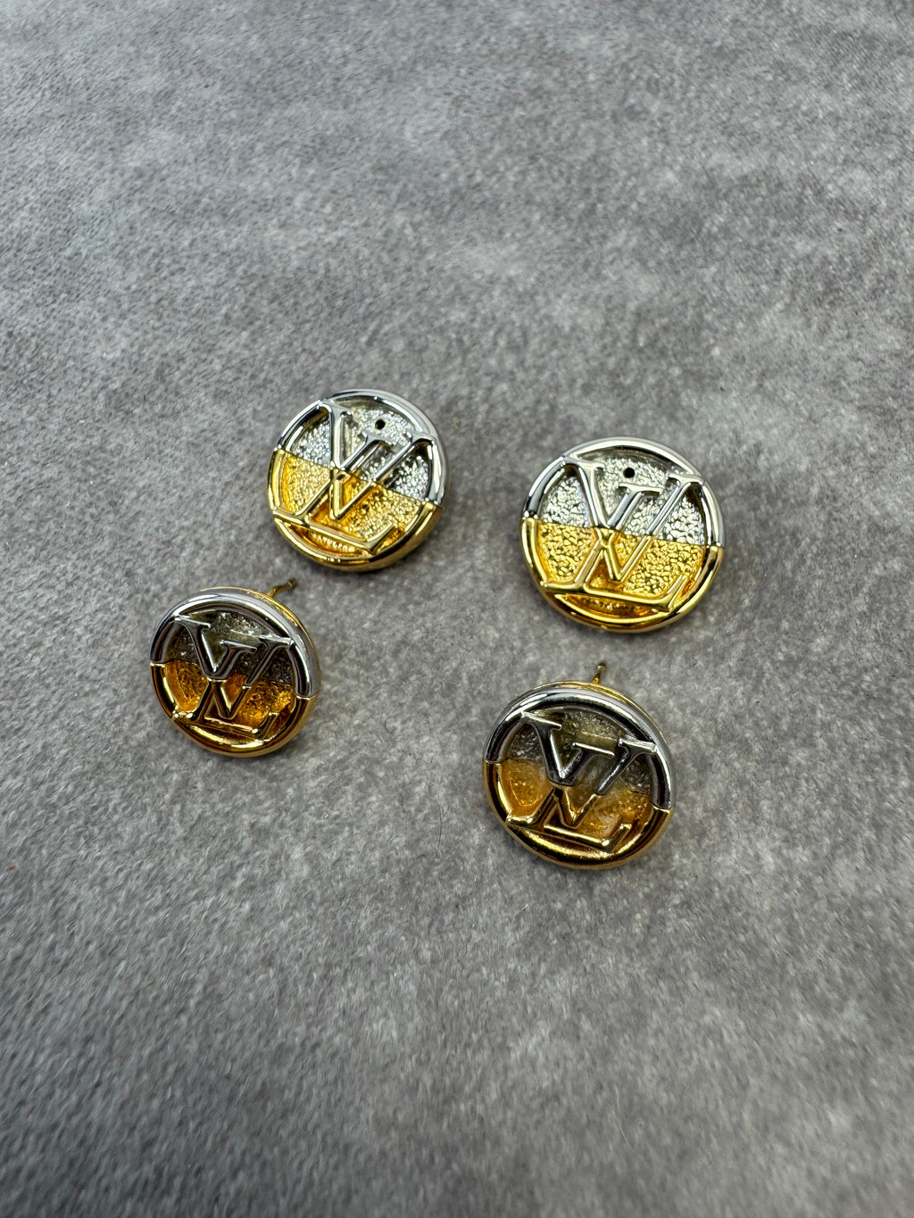 Louis Vuitton L to V Stud Earrings