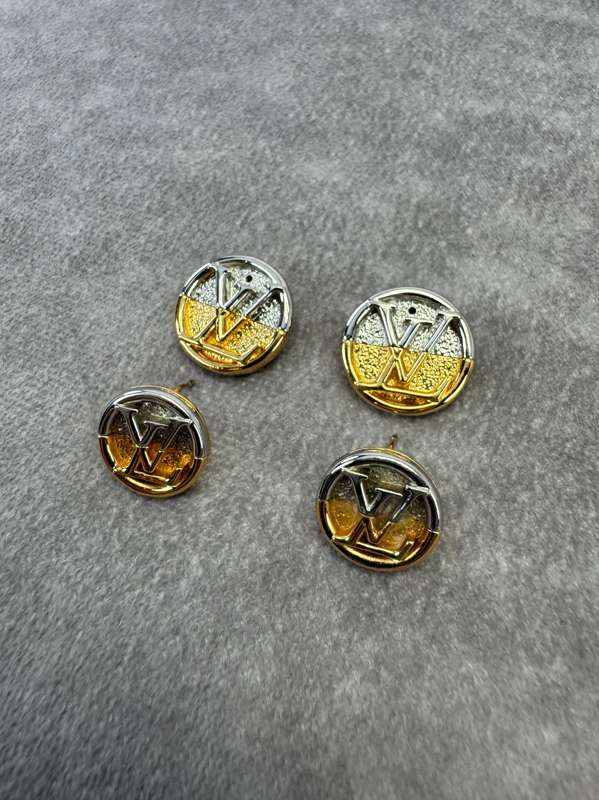 Louis Vuitton L to V Stud Earrings