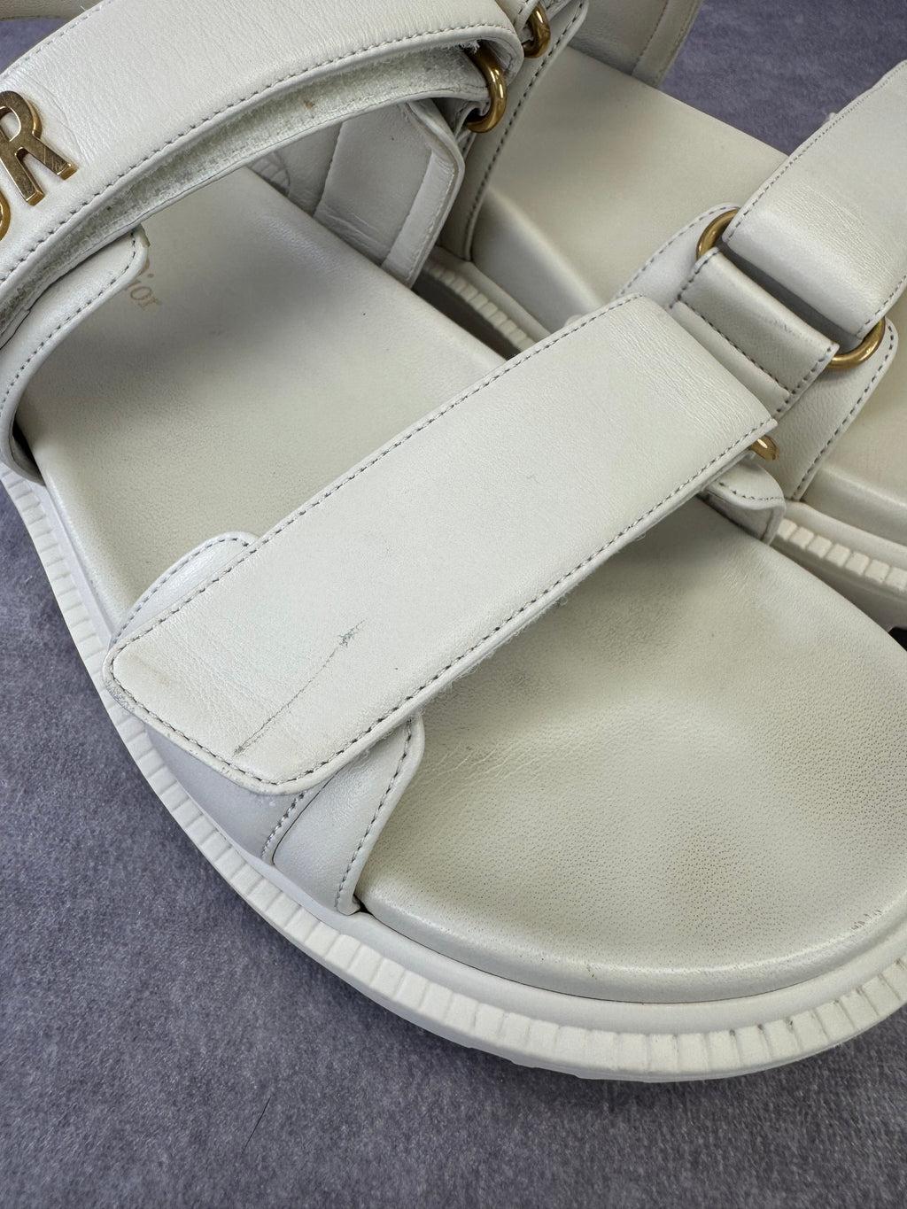 Christian Dior Dioract Off White Sandals 39.5