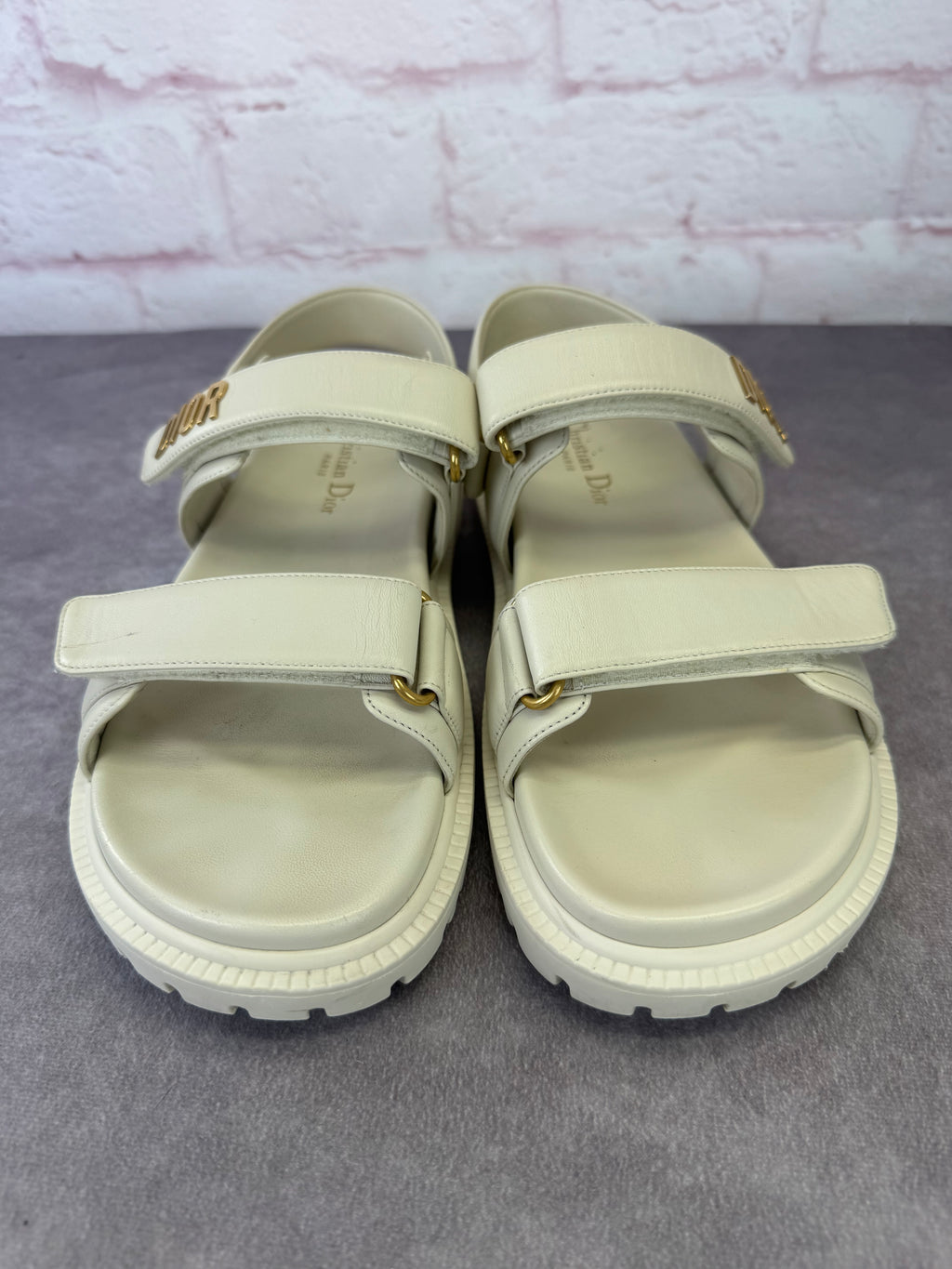 Christian Dior Dioract Off White Sandals 39.5