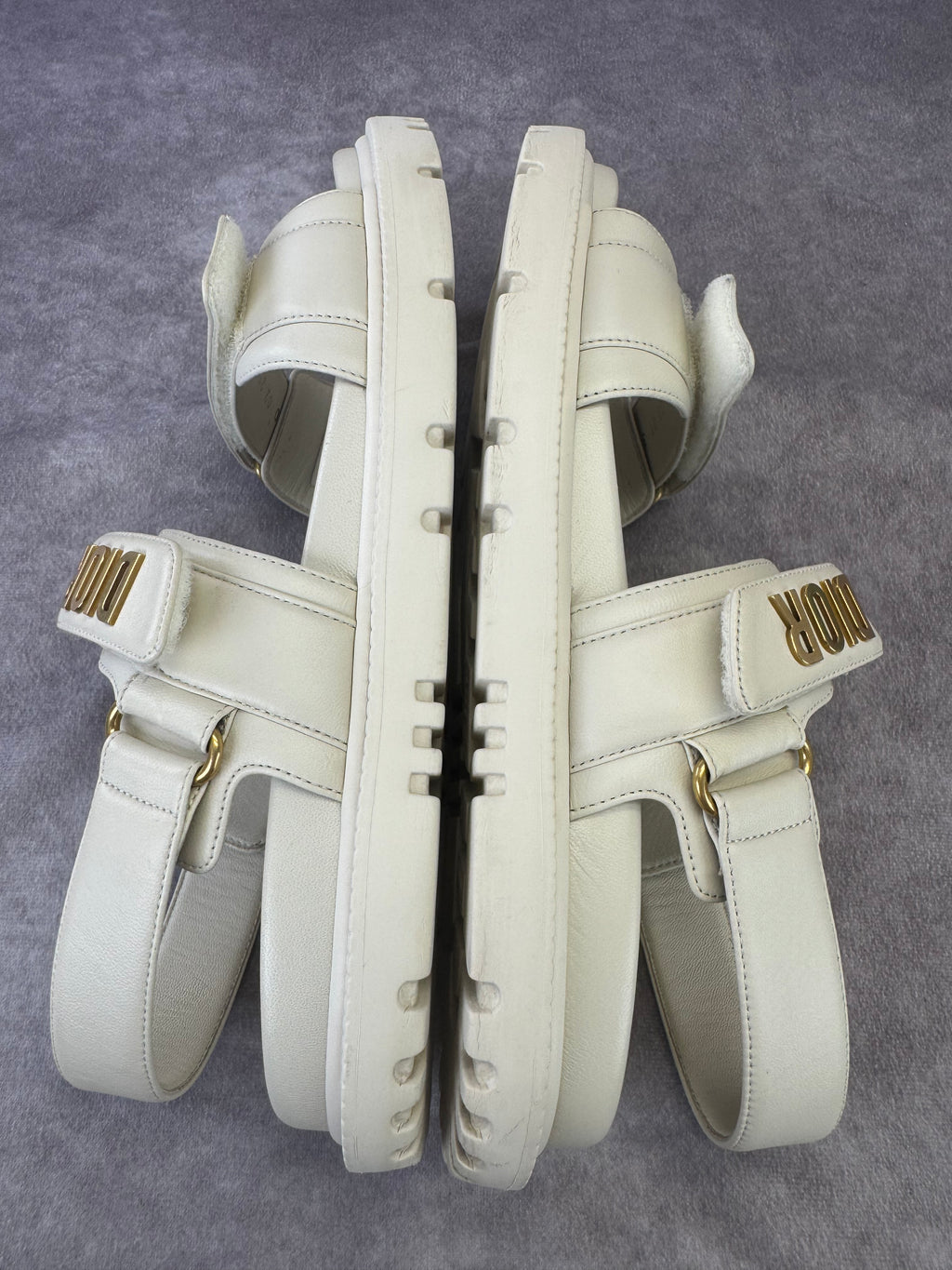 Christian Dior Dioract Off White Sandals 39.5