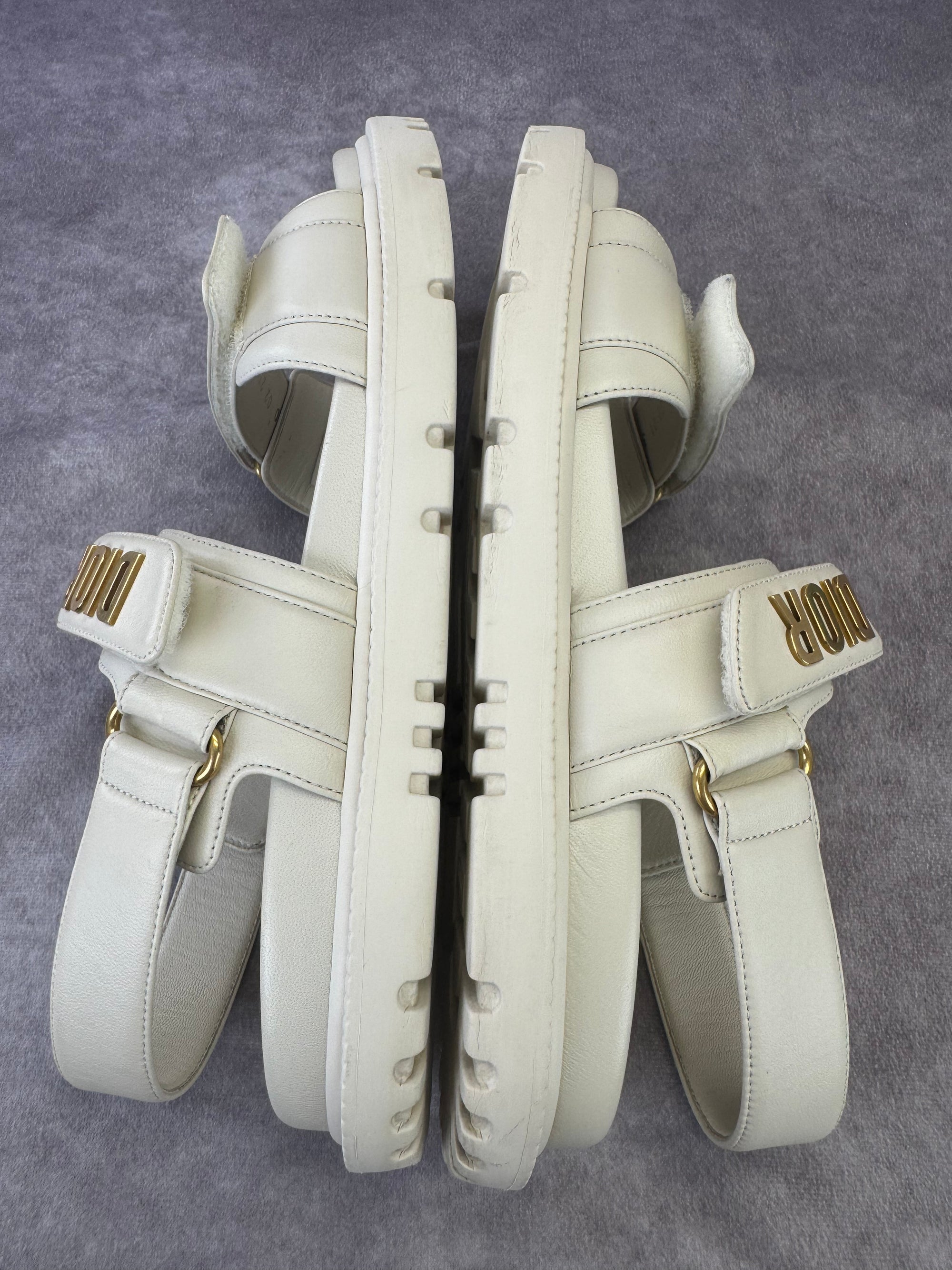 Christian Dior Dioract Off White Sandals 39.5