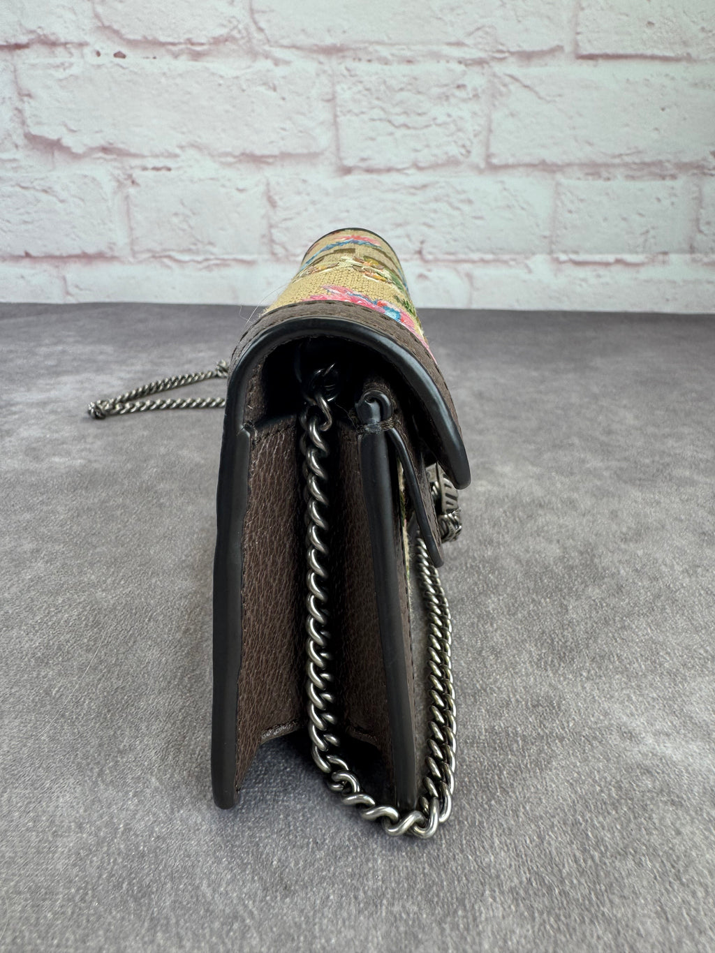 Gucci Jumbo GG Floral Embroidered Dionysus Super Mini Bag