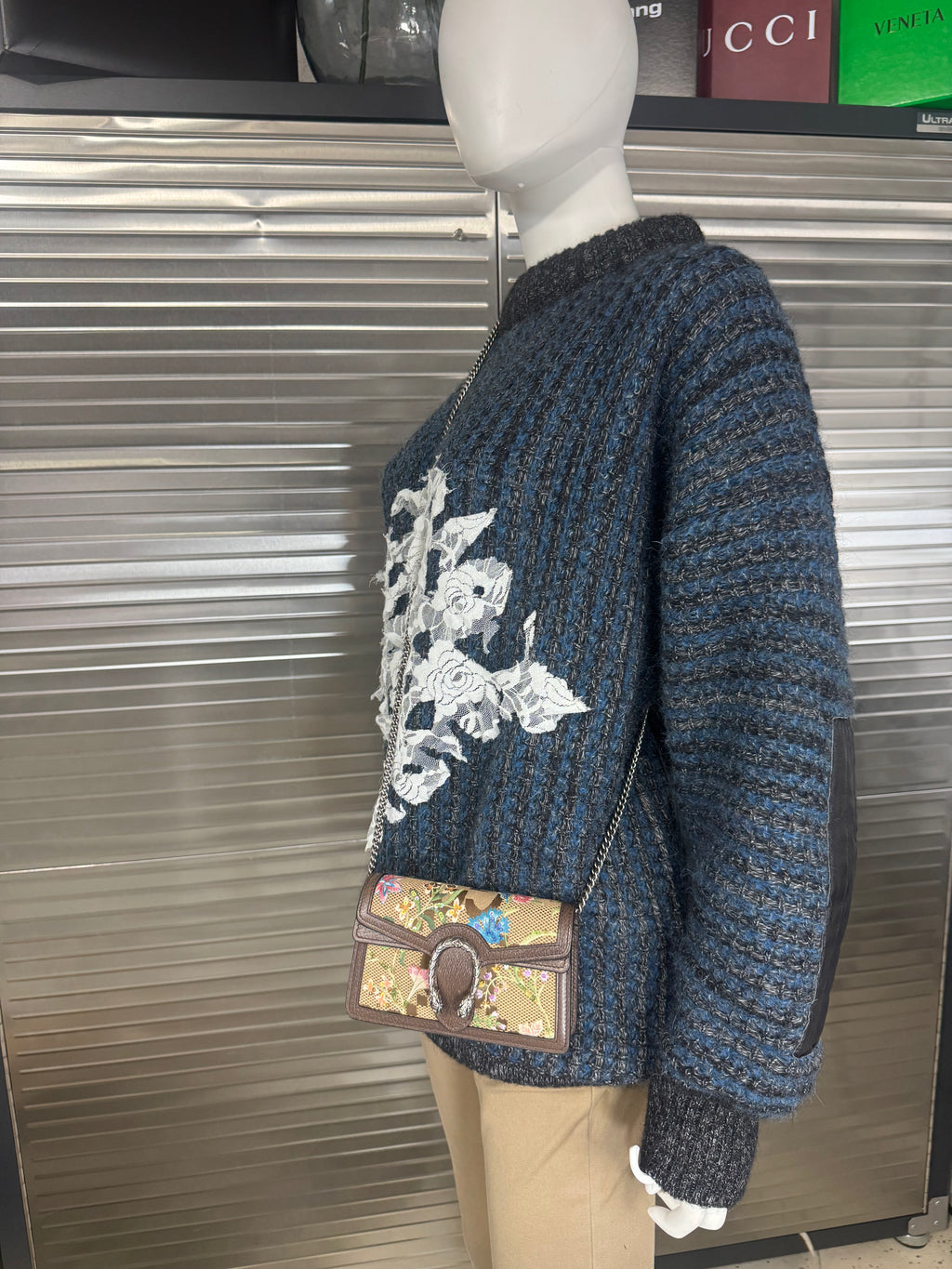 Gucci Jumbo GG Floral Embroidered Dionysus Super Mini Bag