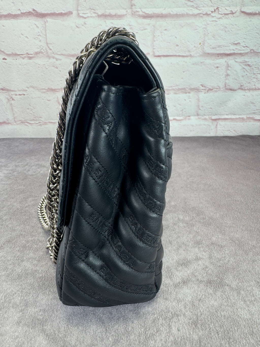 Balenciaga Matelasse Black BB Round Large Chain Flap Bag