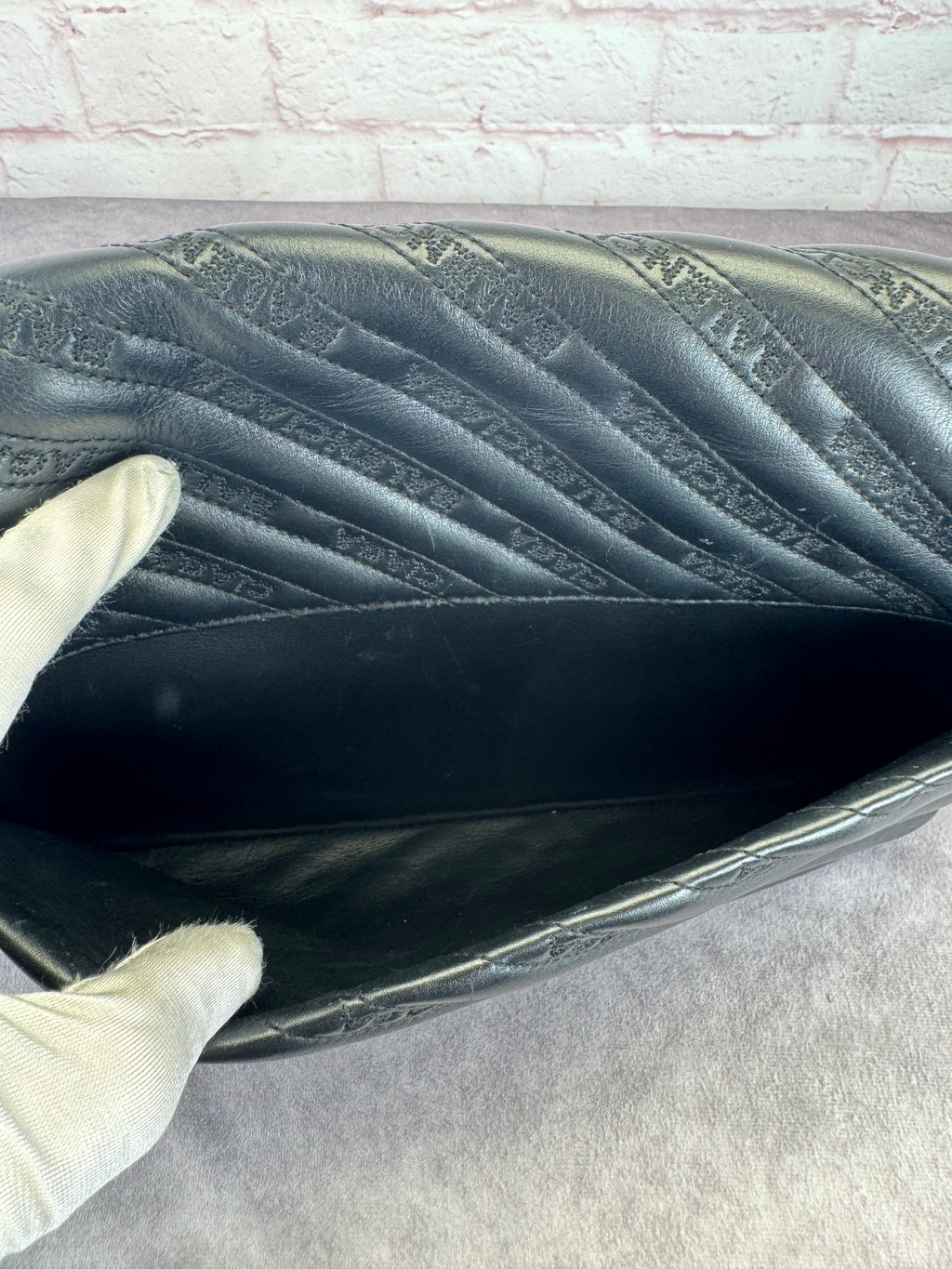 Balenciaga Matelasse Black BB Round Large Chain Flap Bag