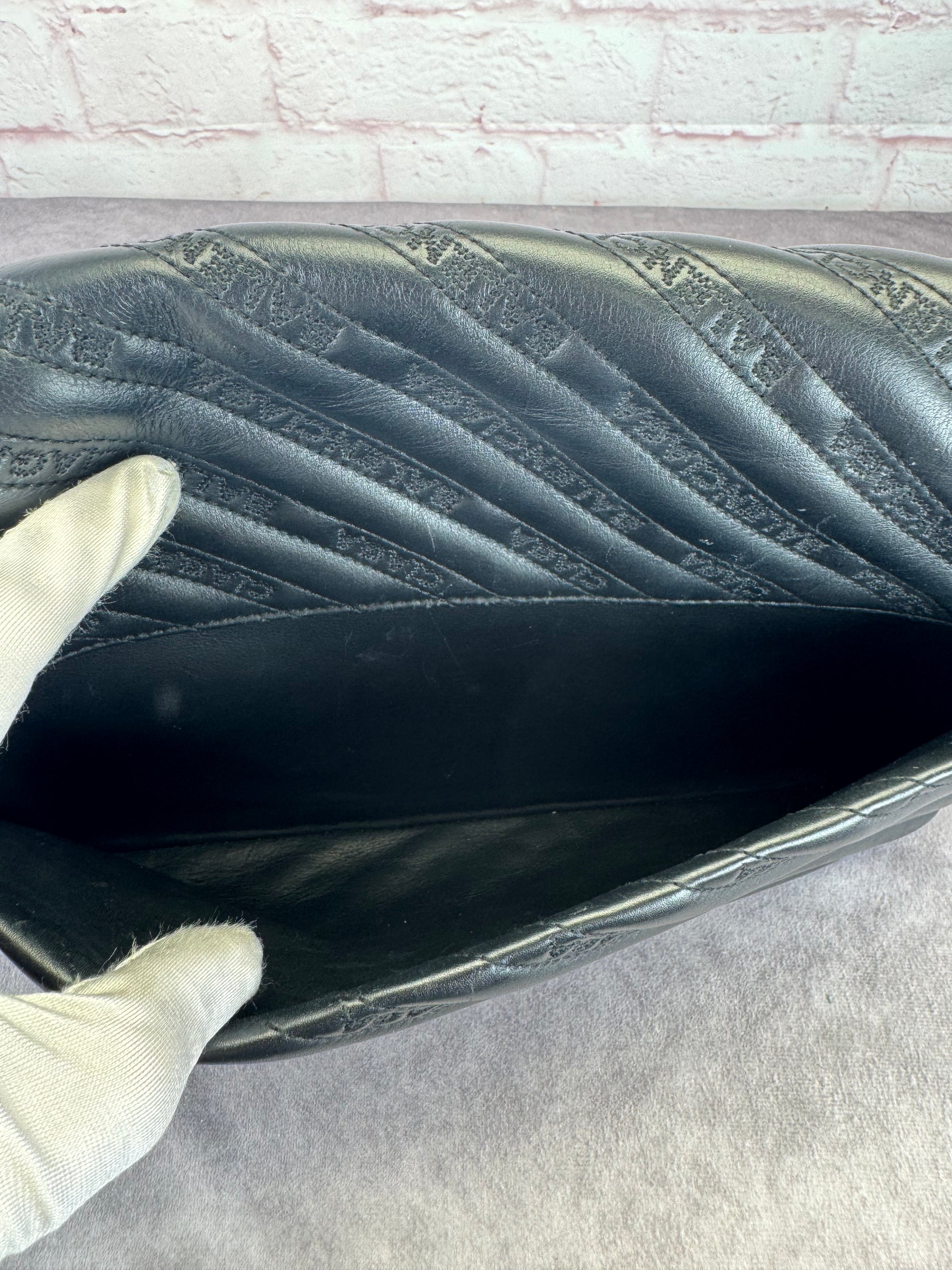 Balenciaga Matelasse Black BB Round Large Chain Flap Bag