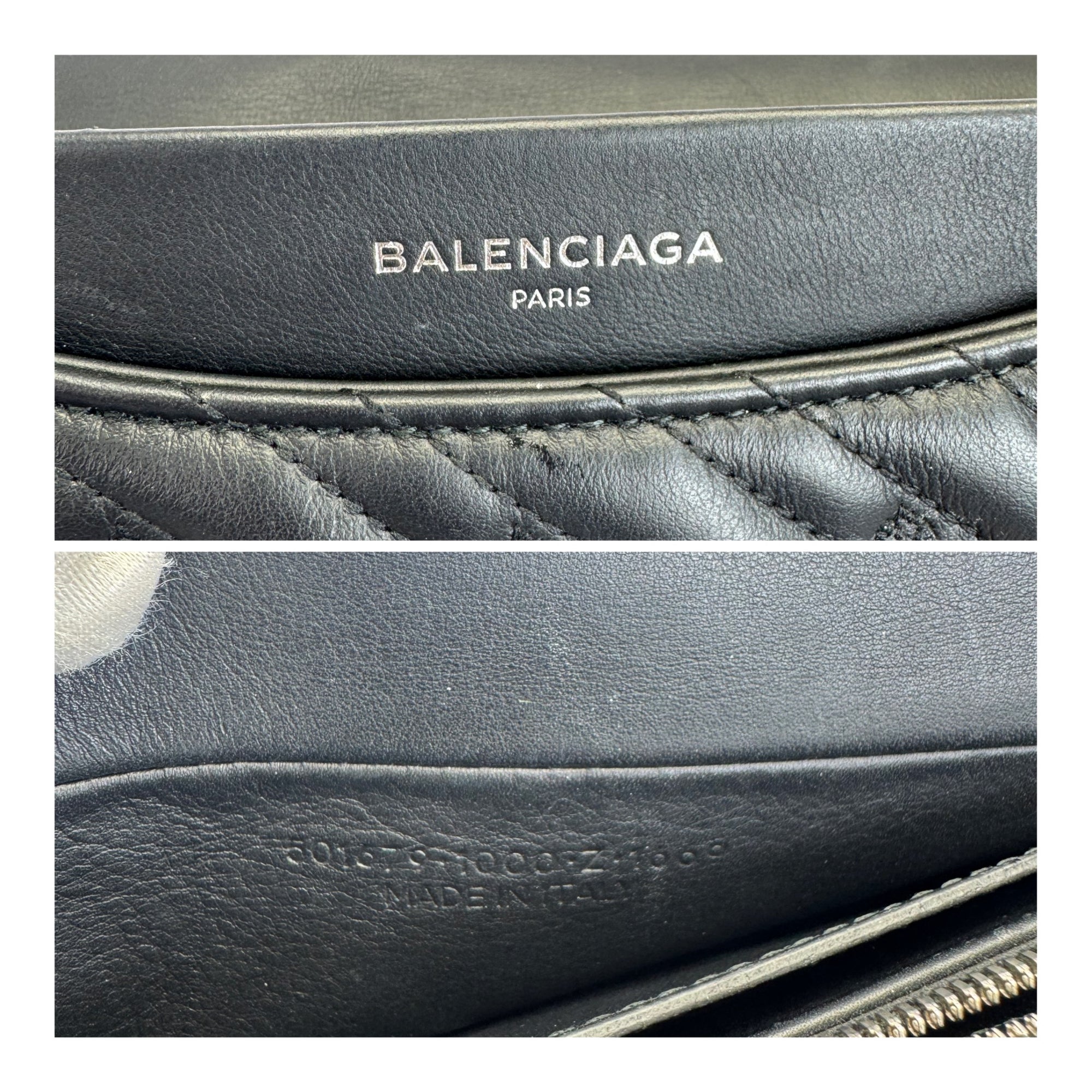 Balenciaga Matelasse Black BB Round Large Chain Flap Bag