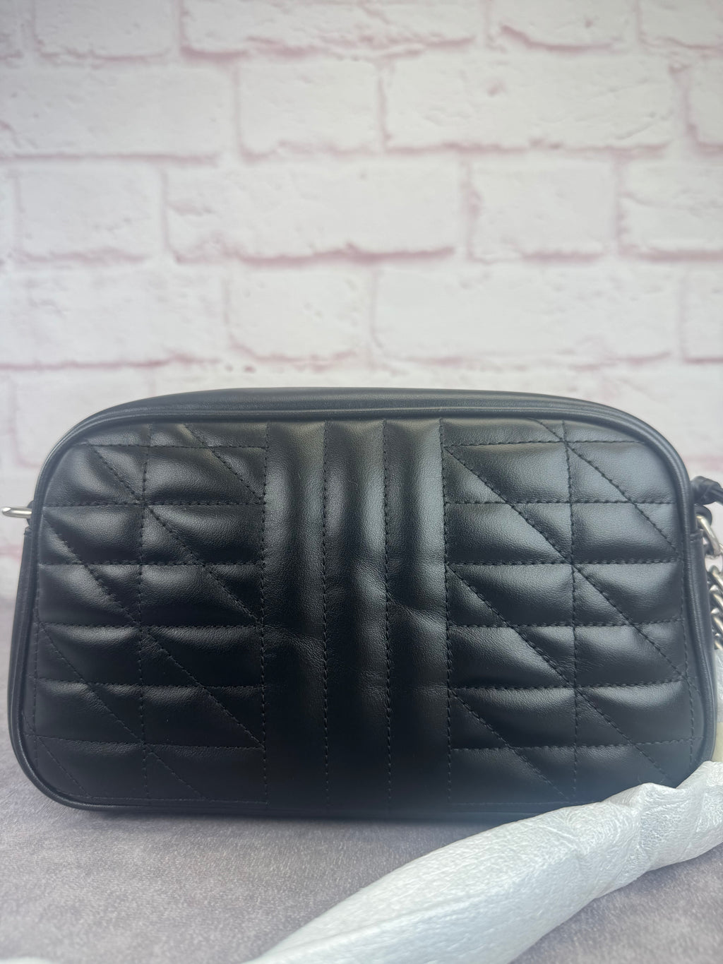 Gucci Matelasse Aria Small GG Marmont Shoulder Bag