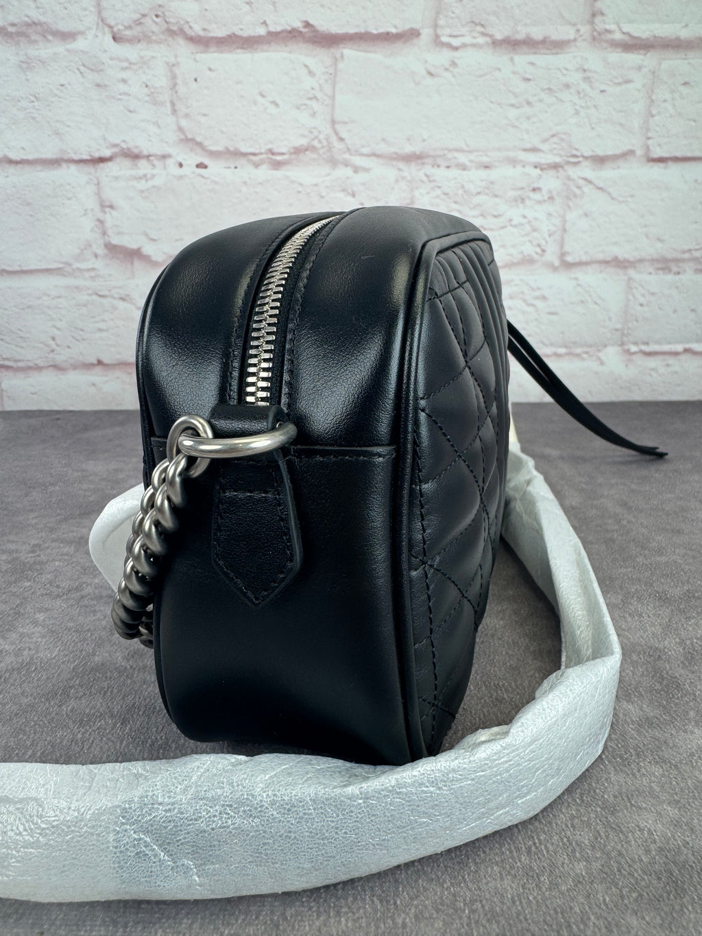 Gucci Matelasse Aria Small GG Marmont Shoulder Bag