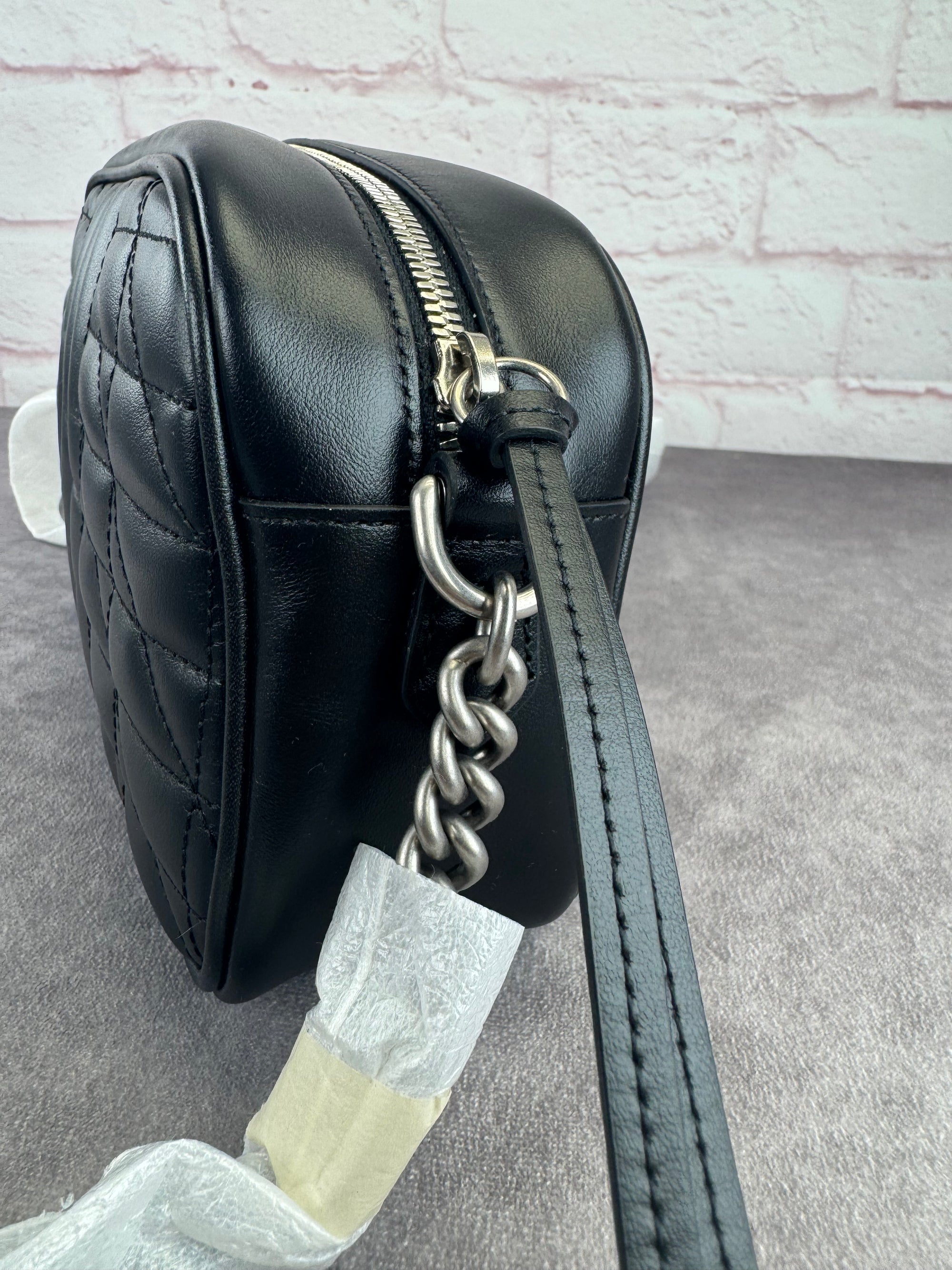 Gucci Matelasse Aria Small GG Marmont Shoulder Bag