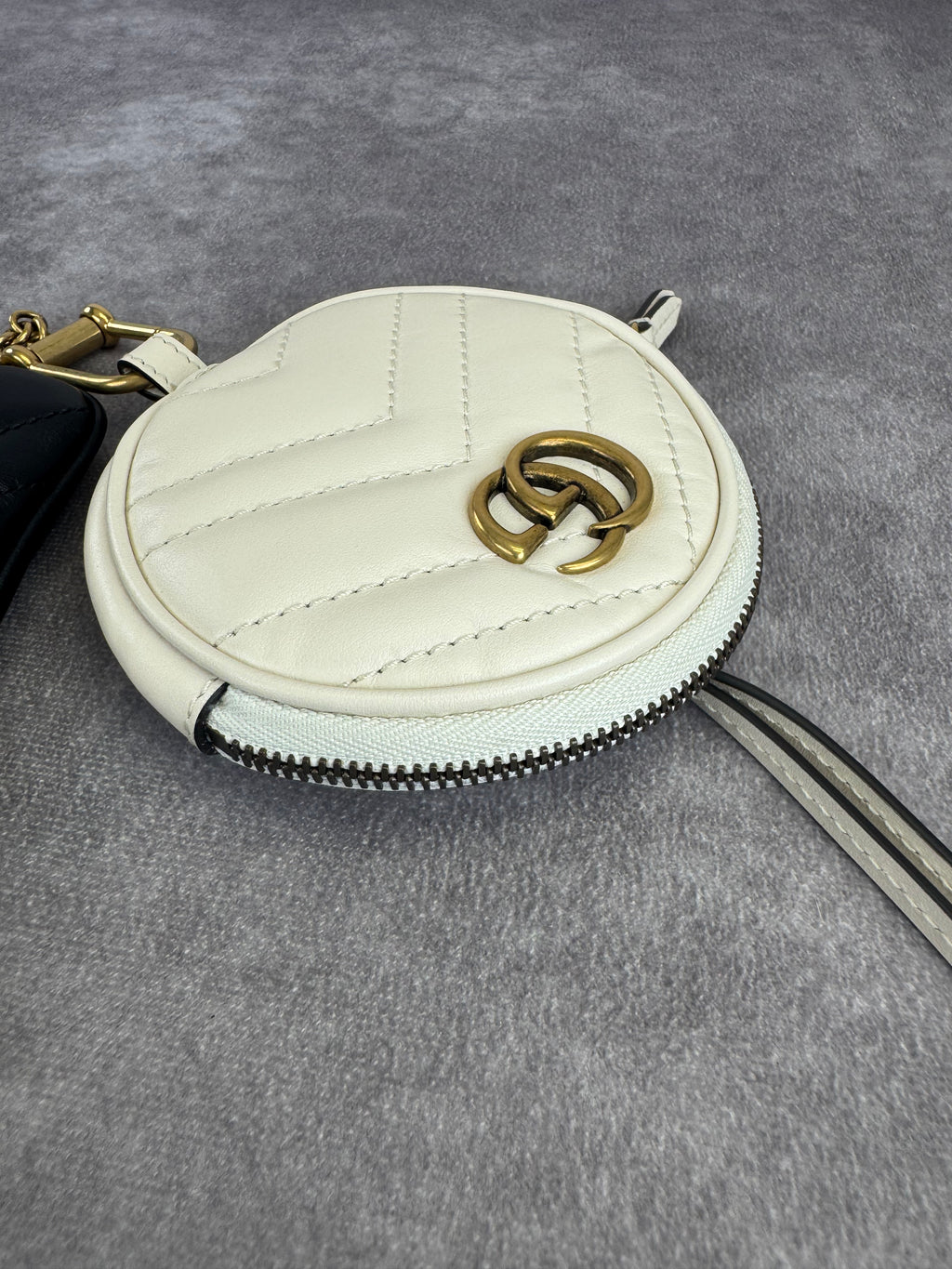 Gucci Calfskin Matelasse GG Marmont Coin Purse Key Case Set