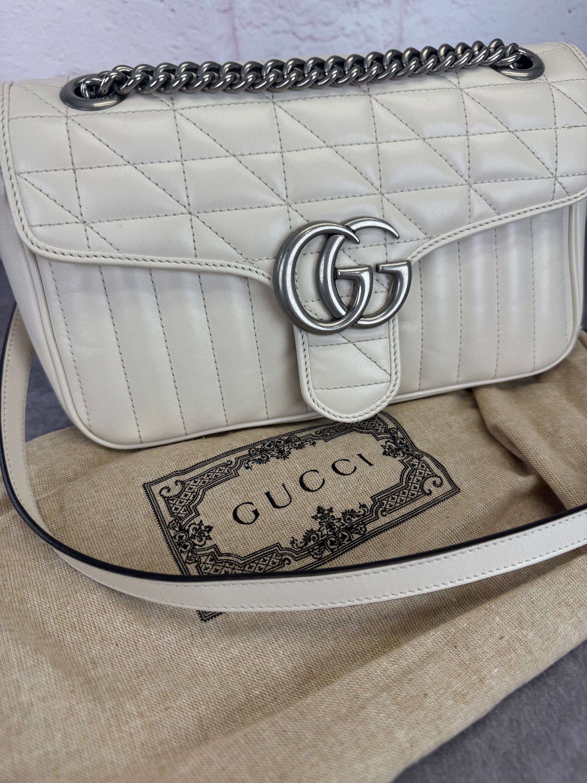 Gucci Small Marmont Matelasse Aria Bag
