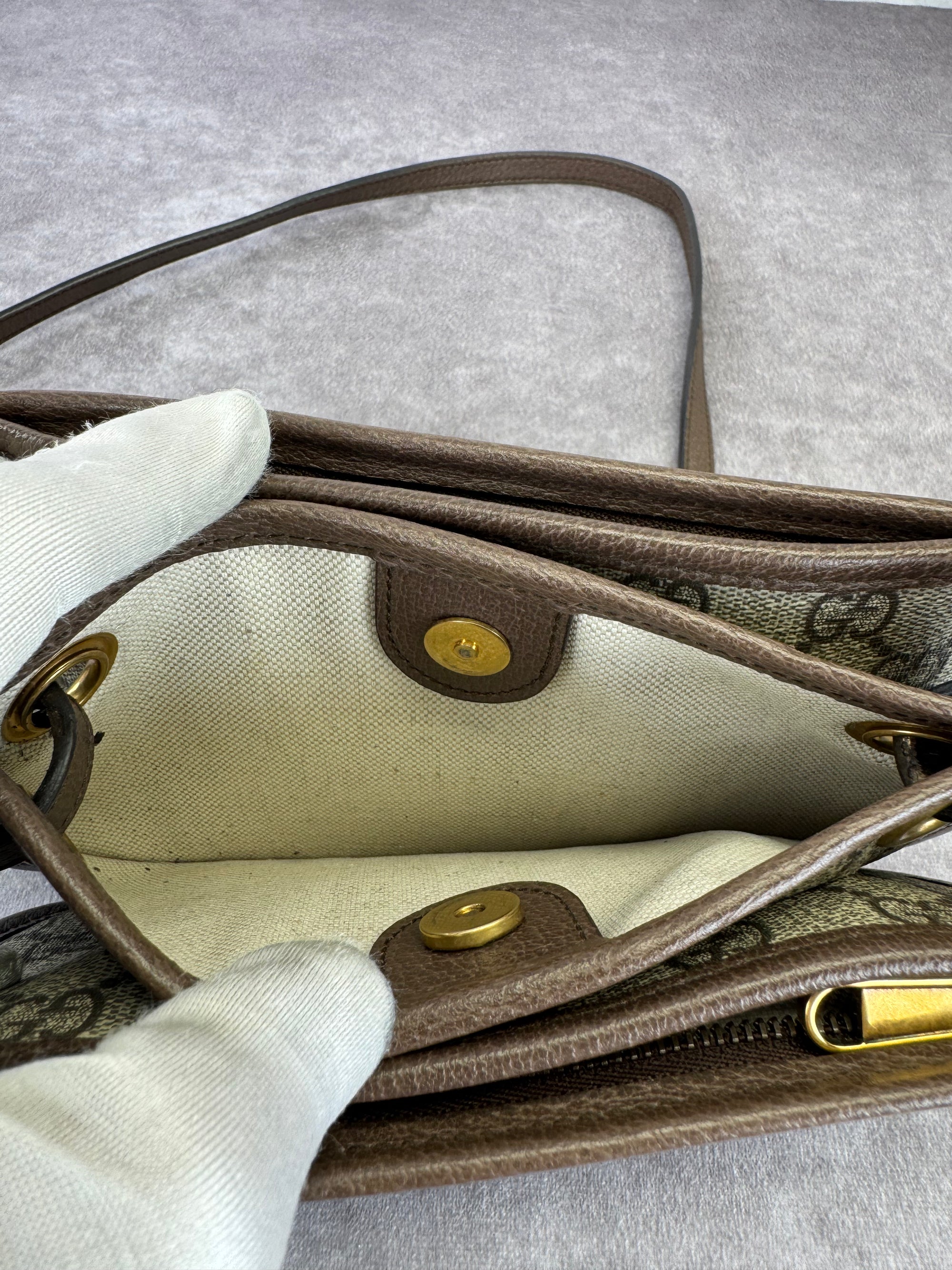 Gucci GG Supreme Monogram Web Ophidia Crossbody