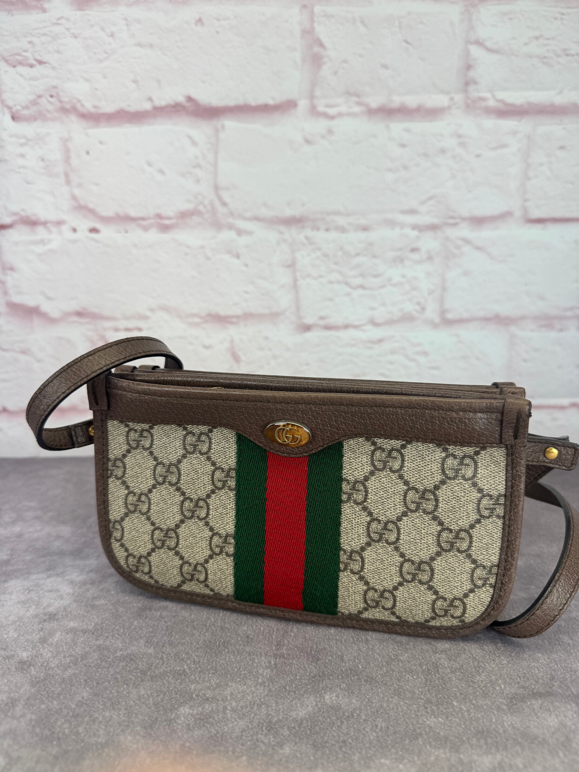 Gucci GG Supreme Monogram Web Ophidia Crossbody