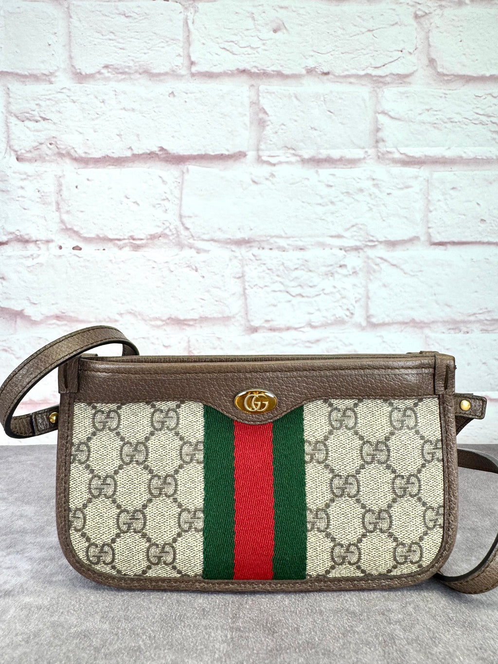 Gucci GG Supreme Monogram Web Ophidia Crossbody