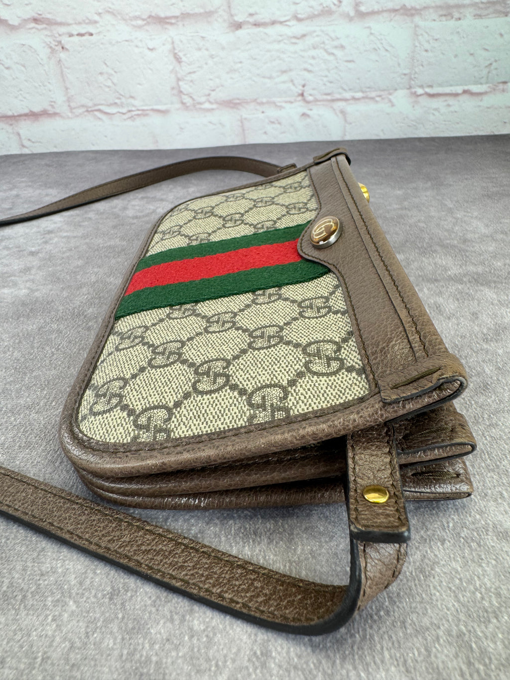 Gucci GG Supreme Monogram Web Ophidia Crossbody