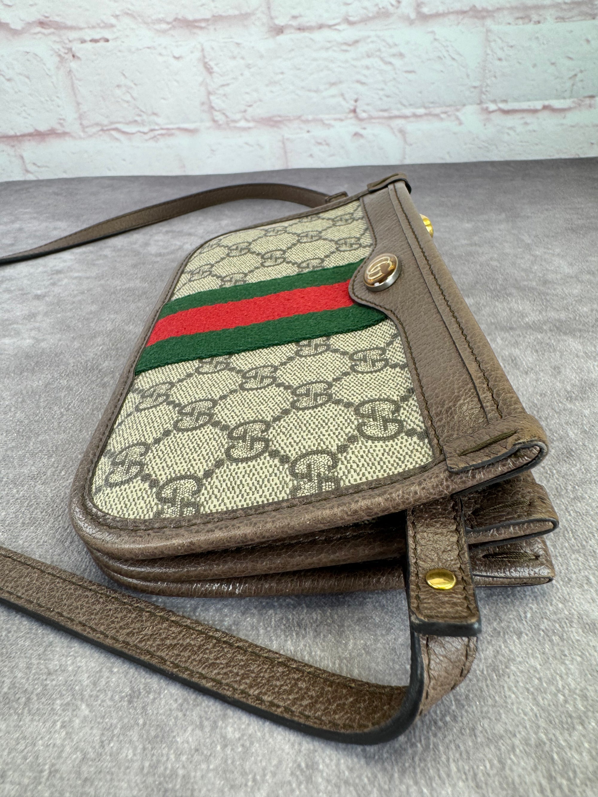 Gucci GG Supreme Monogram Web Ophidia Crossbody