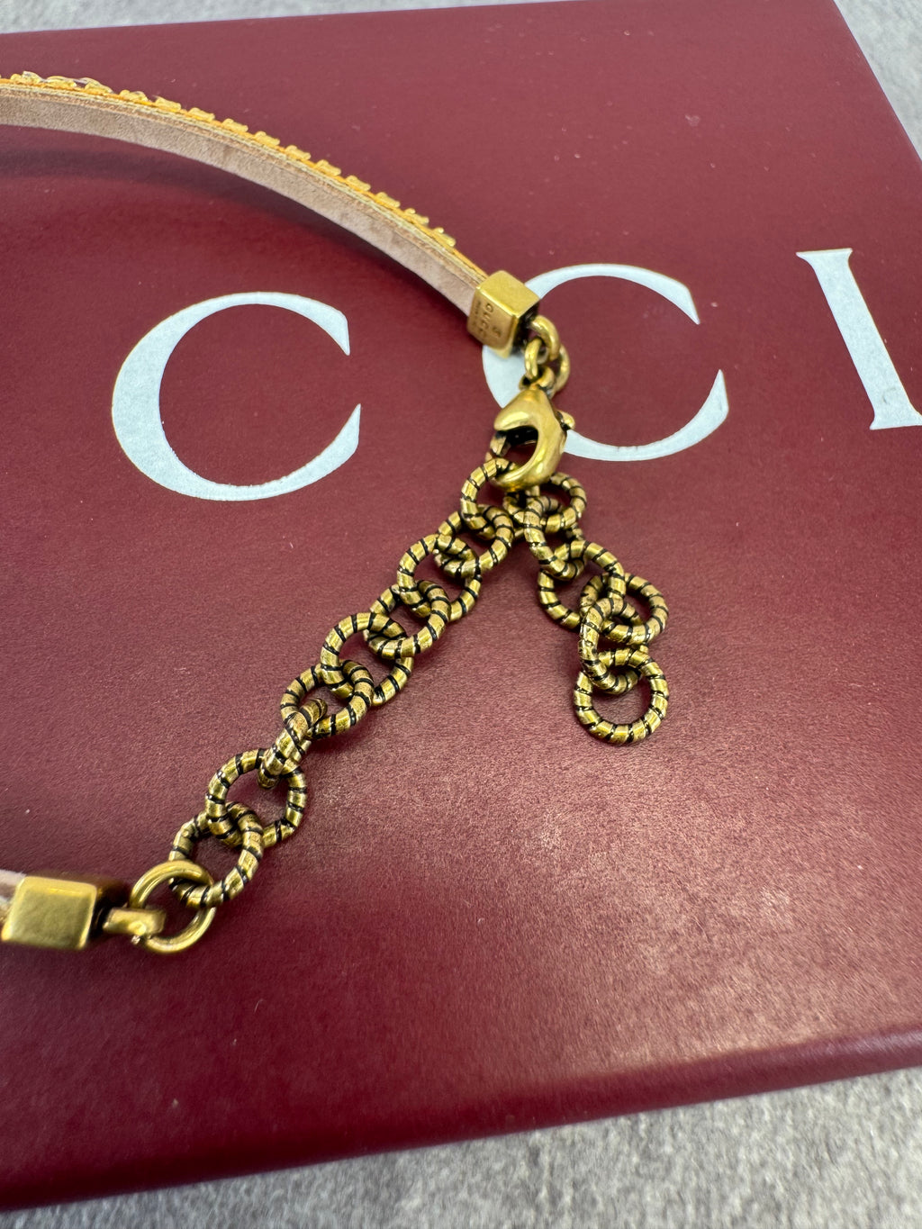 Gucci GG Marmont Crystal Double G Bracelet