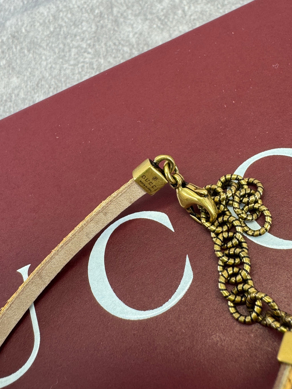 Gucci GG Marmont Crystal Double G Bracelet