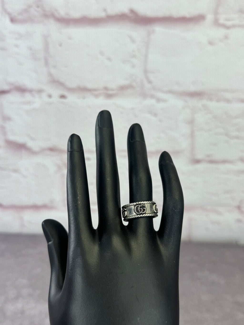 Gucci GG Marmont Wide 925 Silver Ring