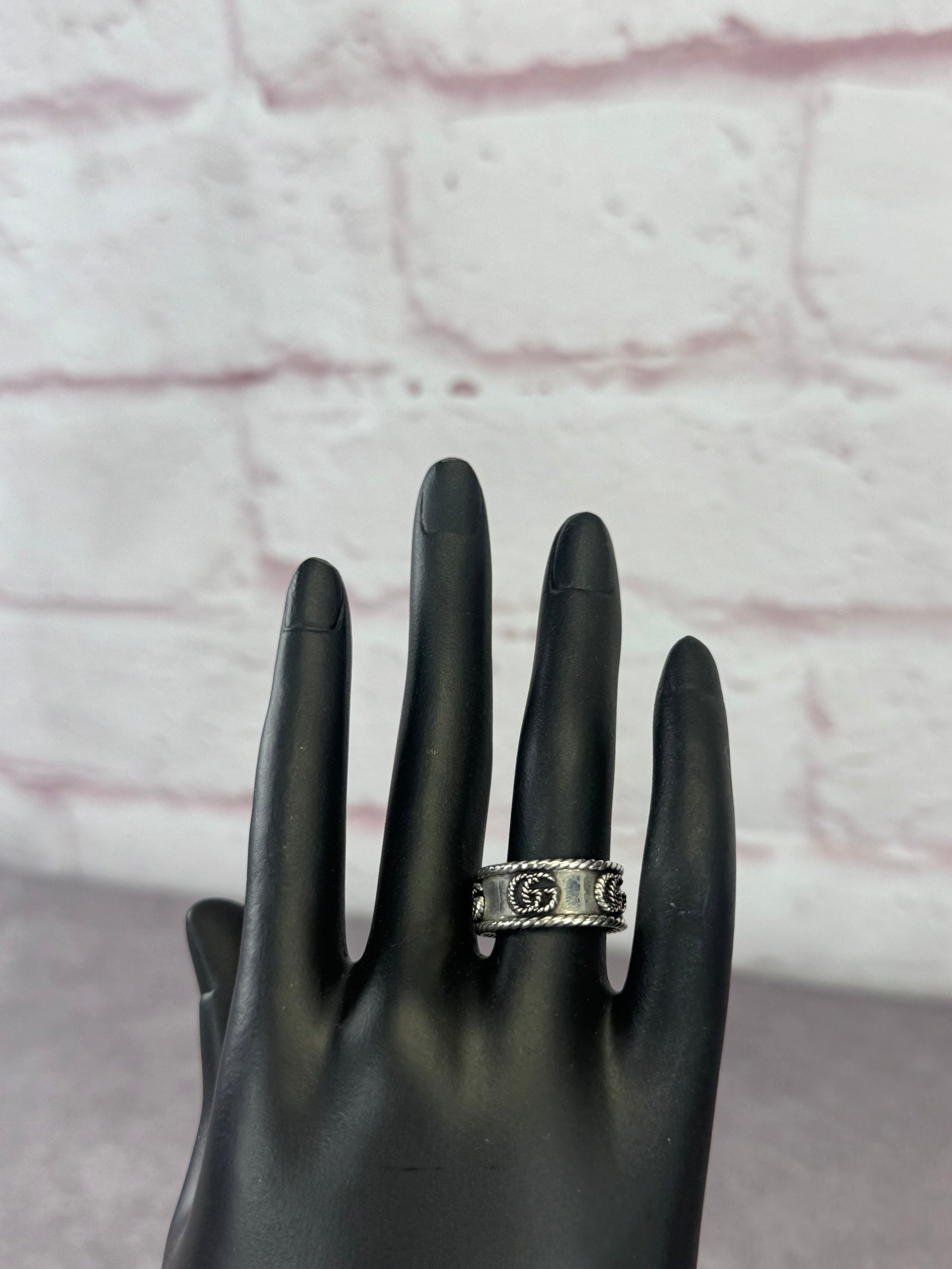 Gucci GG Marmont Wide 925 Silver Ring