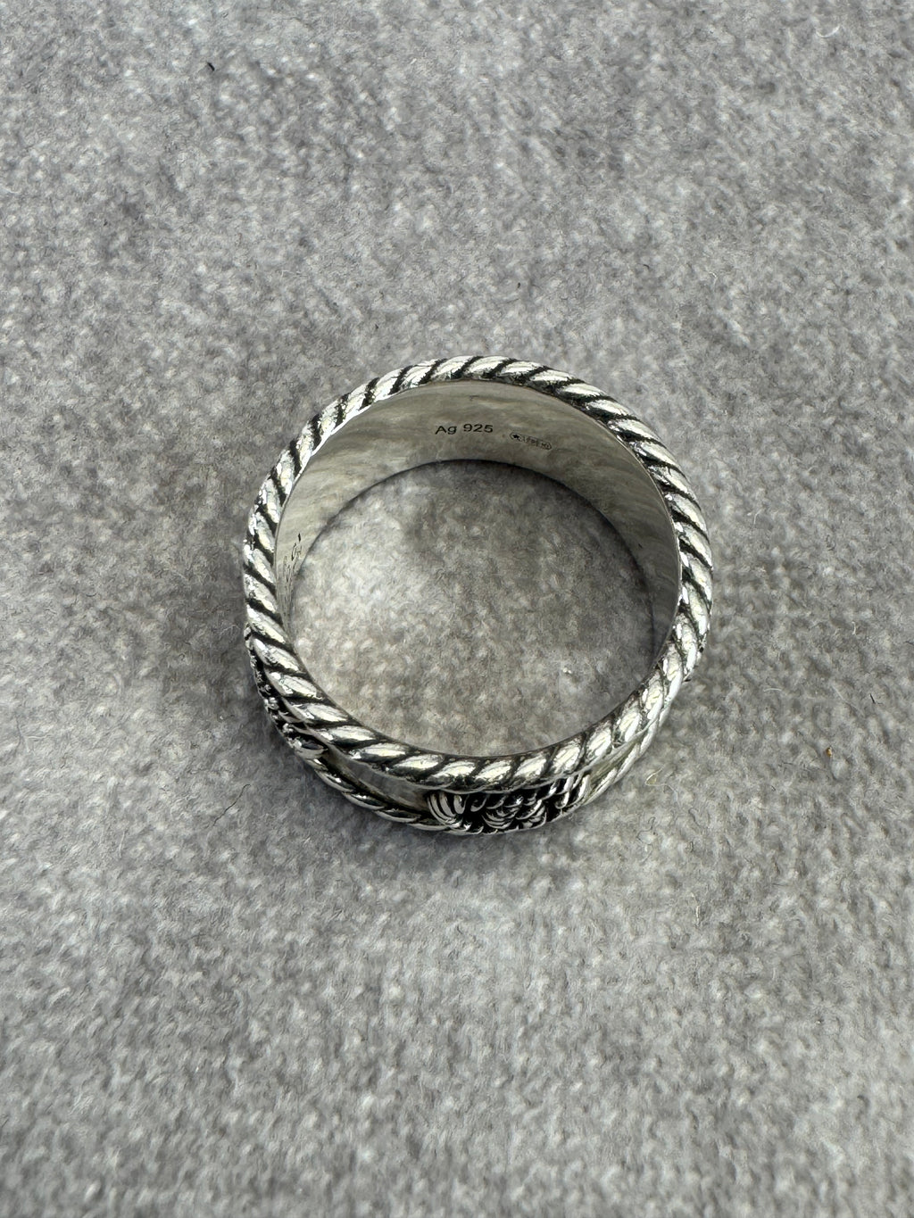 Gucci GG Marmont Wide 925 Silver Ring