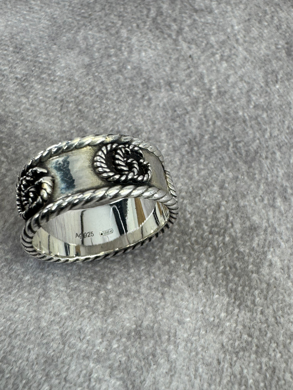 Gucci GG Marmont Wide 925 Silver Ring