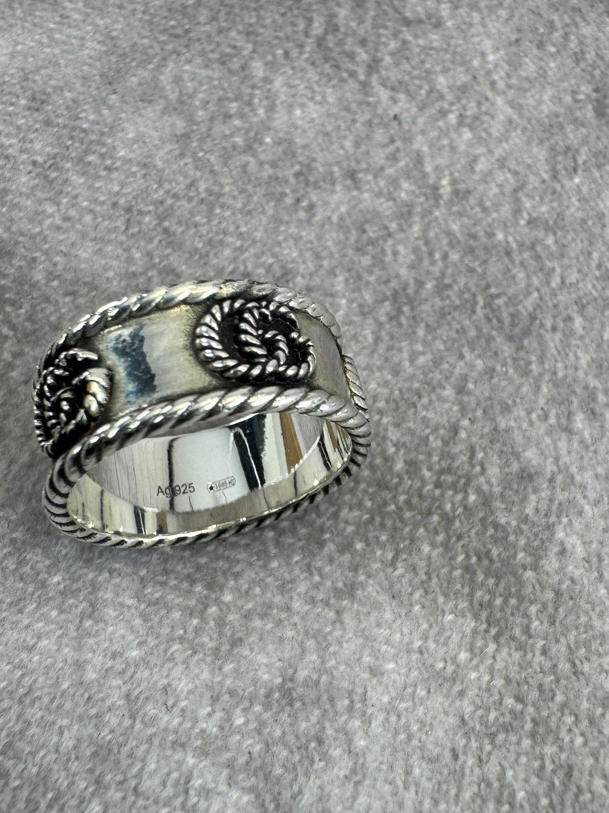 Gucci GG Marmont Wide 925 Silver Ring