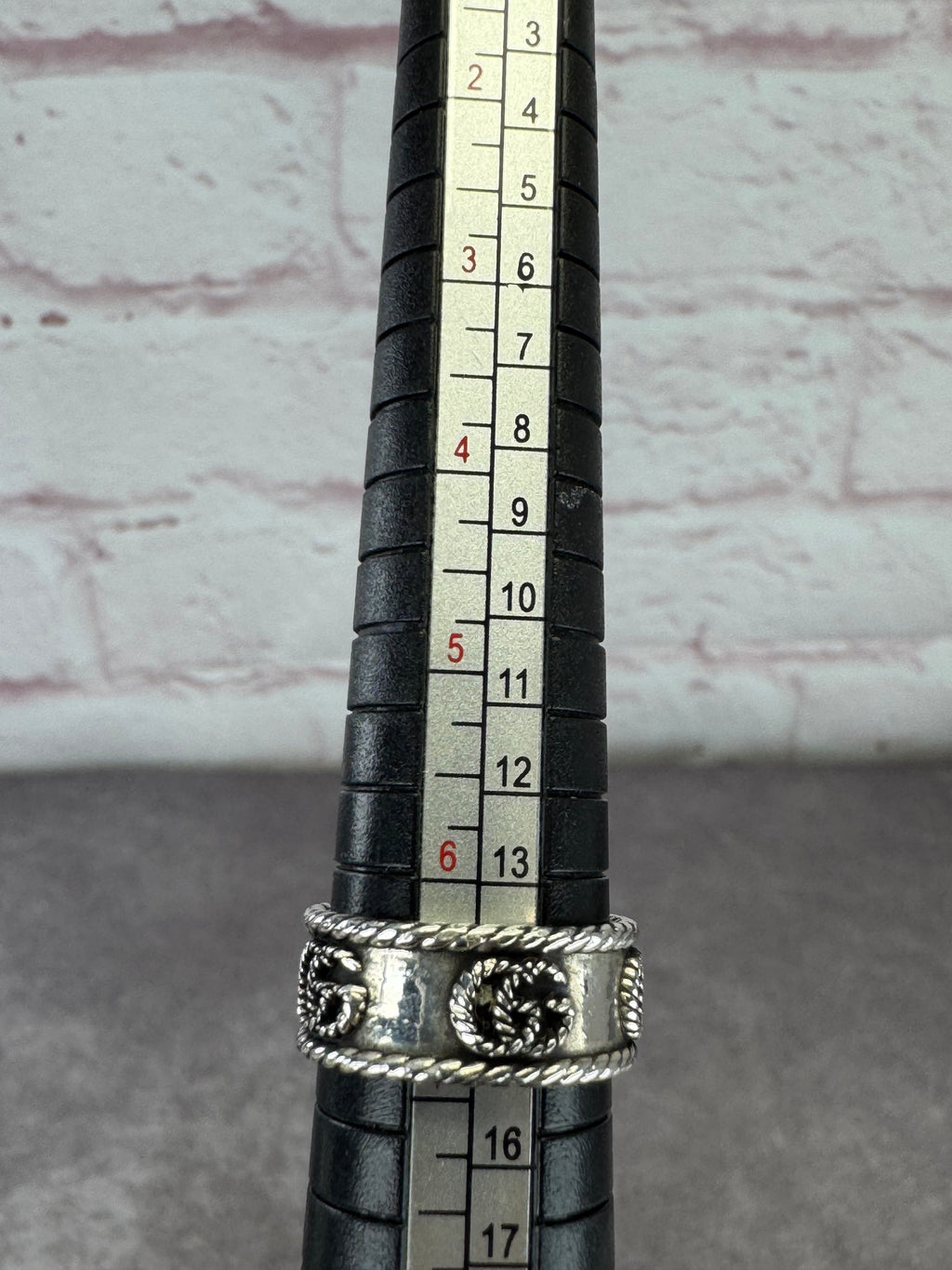 Gucci GG Marmont Wide 925 Silver Ring