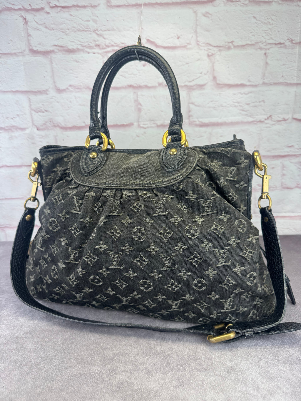 Louis Vuitton Denim Monogram Neo Cabby MM Handbag