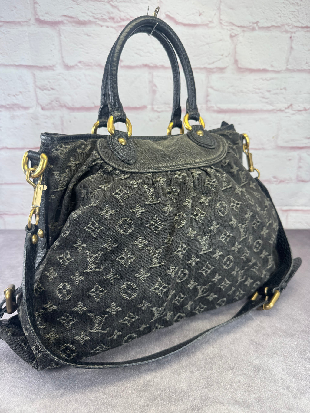 Louis Vuitton Denim Monogram Neo Cabby MM Handbag
