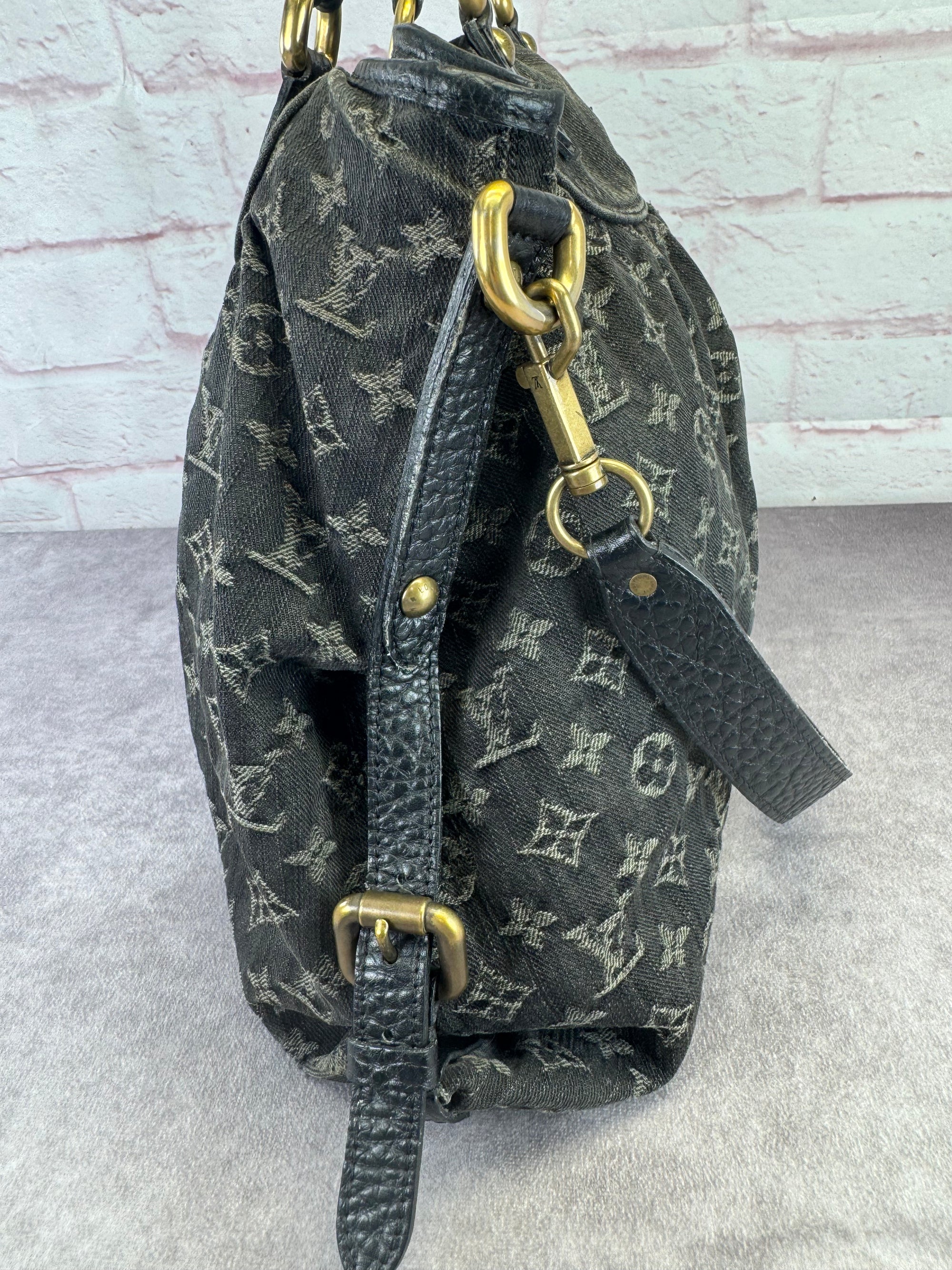 Louis Vuitton Denim Monogram Neo Cabby MM Handbag