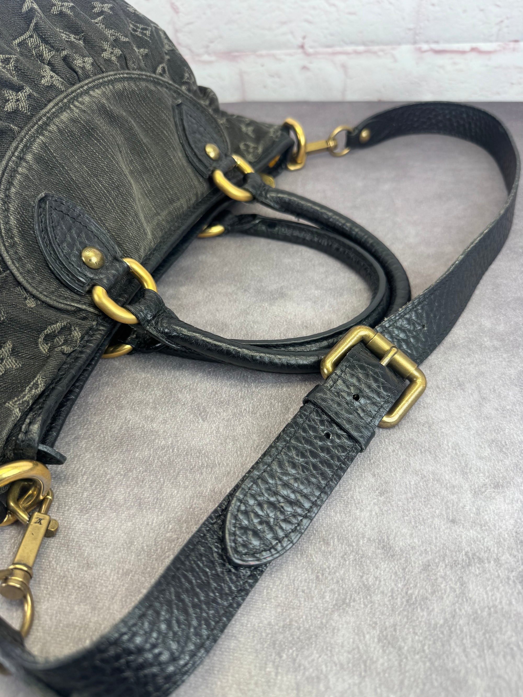 Louis Vuitton Denim Monogram Neo Cabby MM Handbag