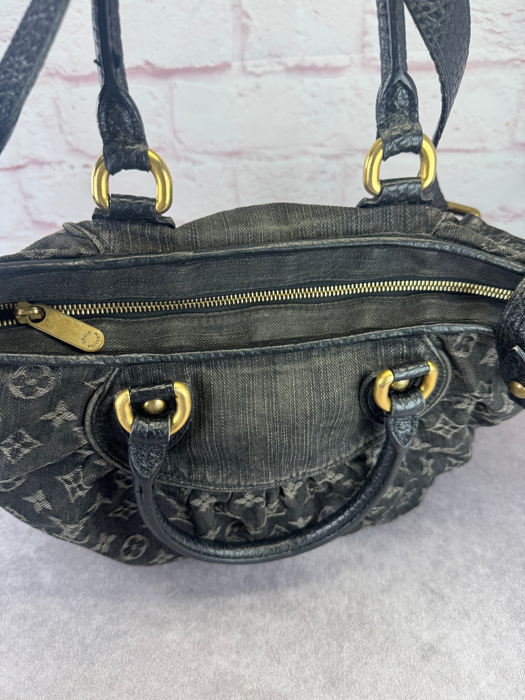 Louis Vuitton Denim Monogram Neo Cabby MM Handbag
