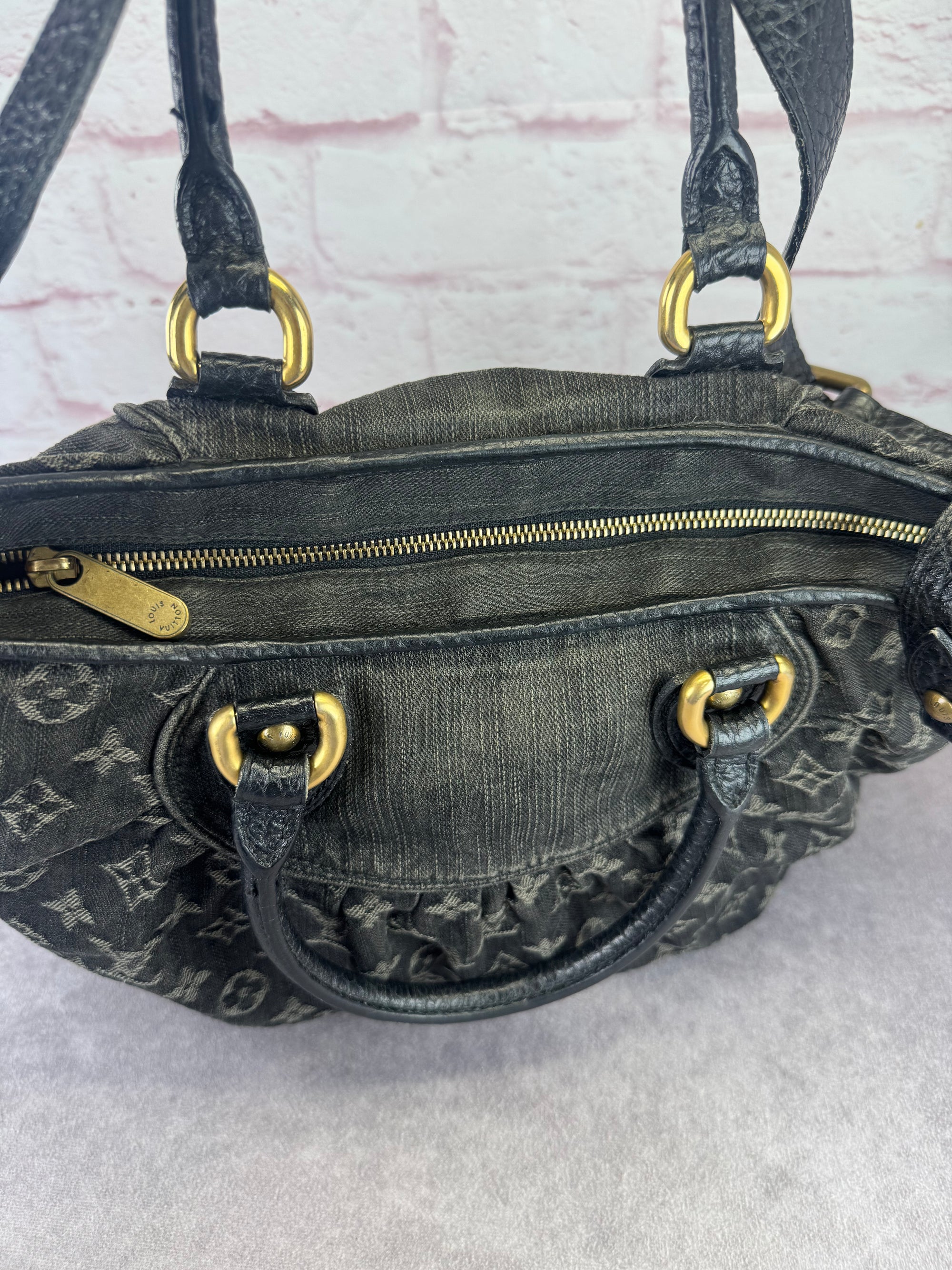 Louis Vuitton Denim Monogram Neo Cabby MM Handbag