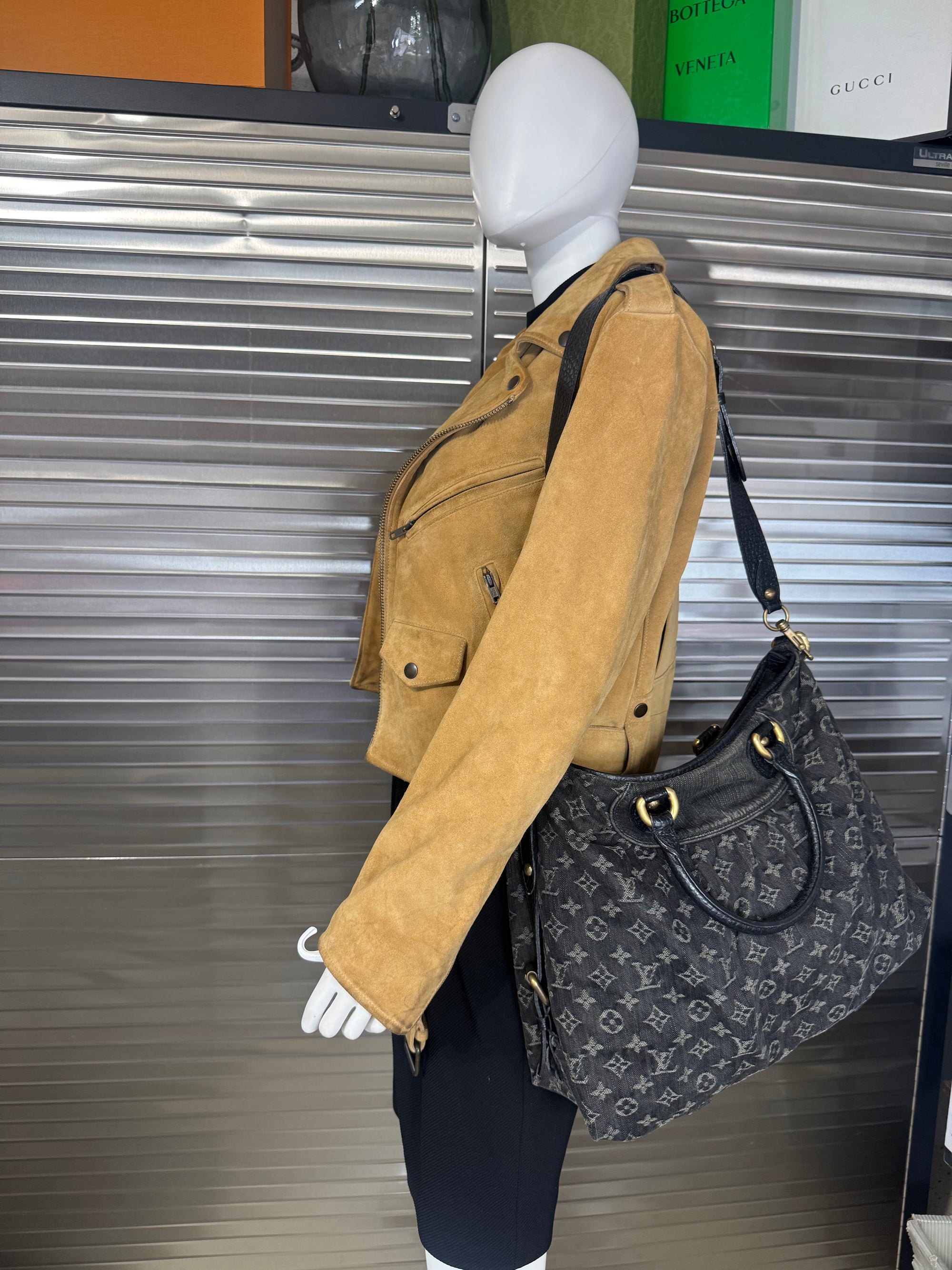 Louis Vuitton Denim Monogram Neo Cabby MM Handbag