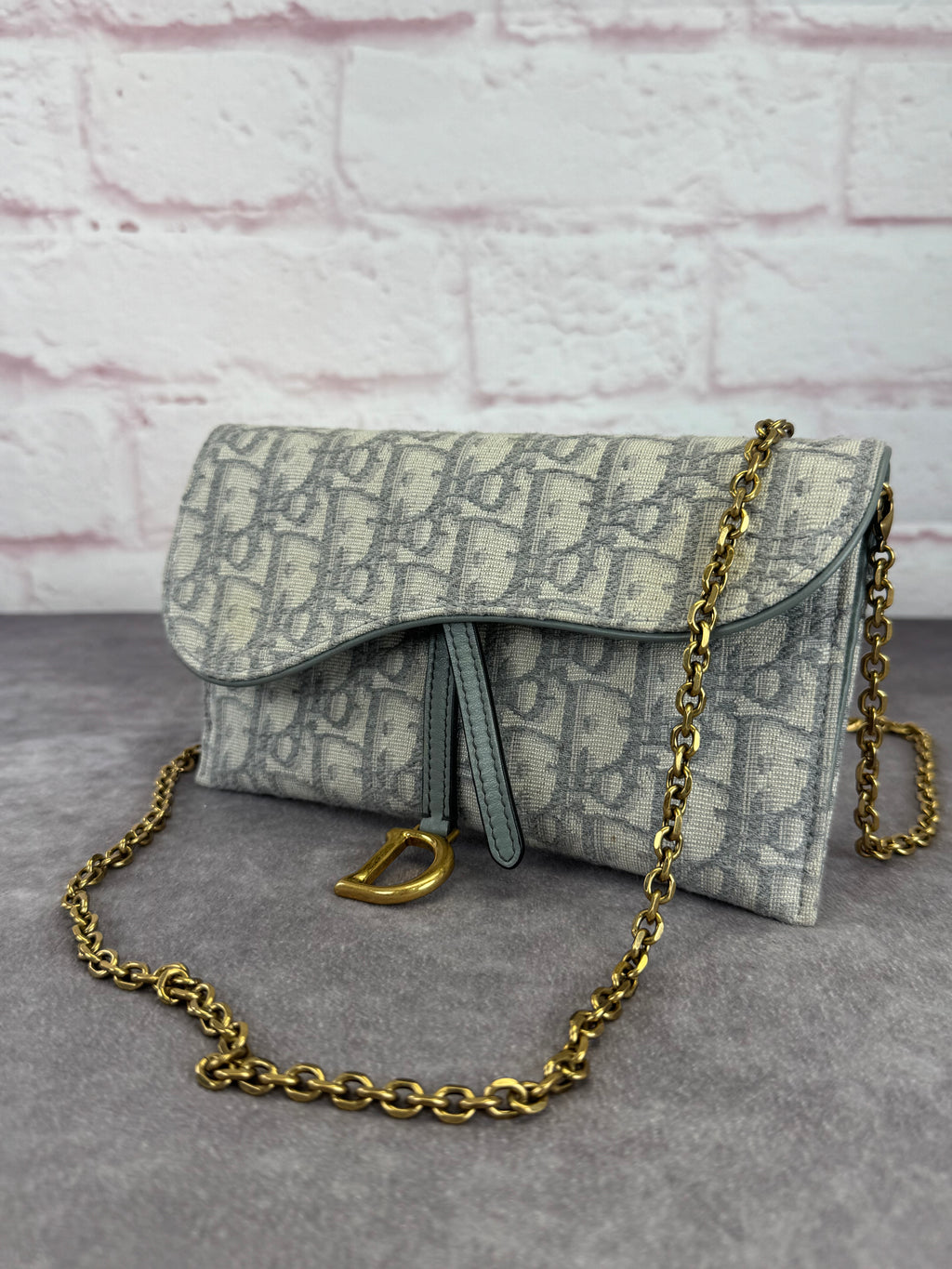 Christian Dior Oblique Saddle Pouch Crossbody